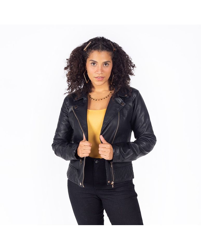 jaqueta feminina corino