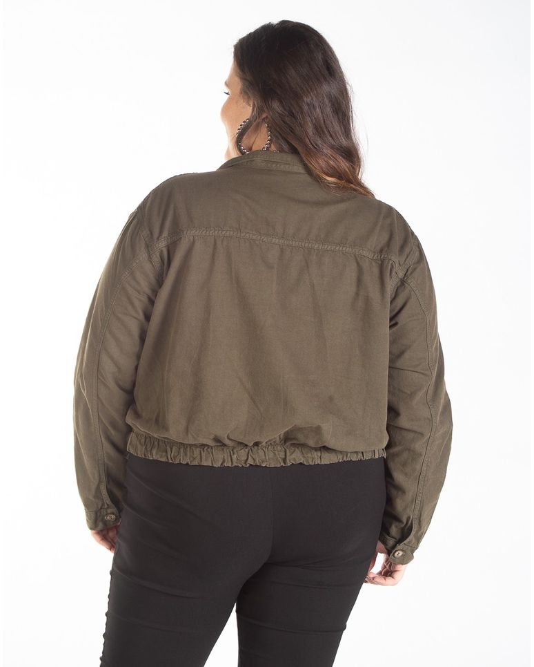 jaqueta sarja feminina plus size