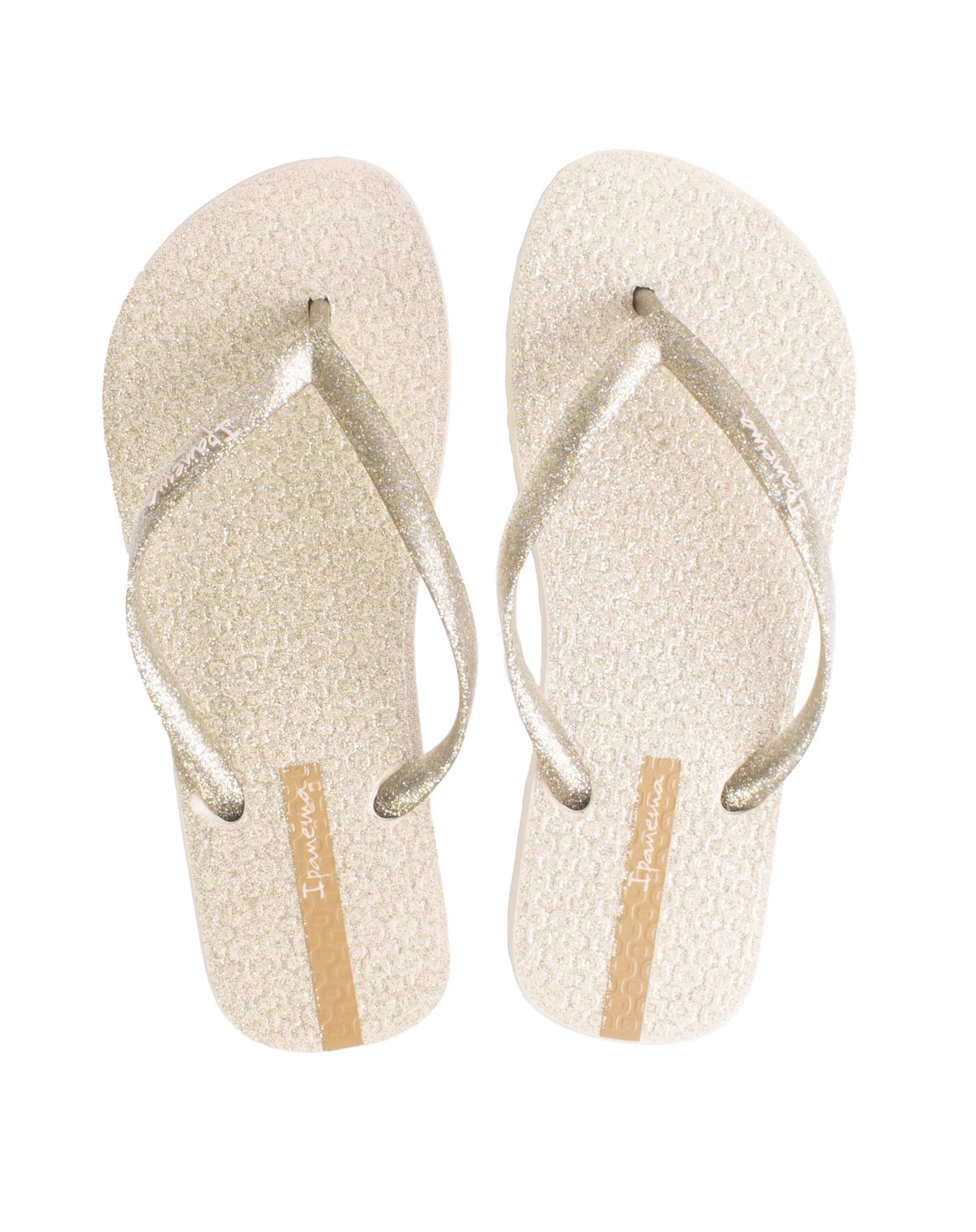 Chinelo Feminino Ipanema Glitter bege - 39/0