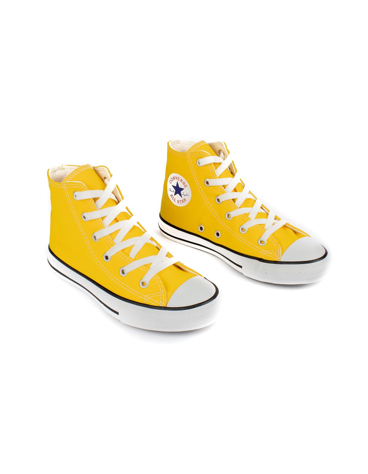 Tênis Infantil Masculino Converse All Star Cano Alto Amarelo Estampado  Converse na Carroussel Kids