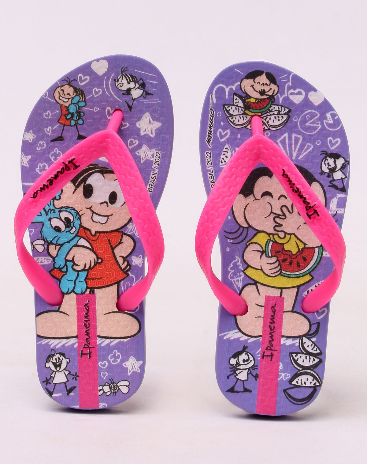 Chinelo Infantil Menina Turma da Mônica Ipanema lilas/ rosa - 23/4