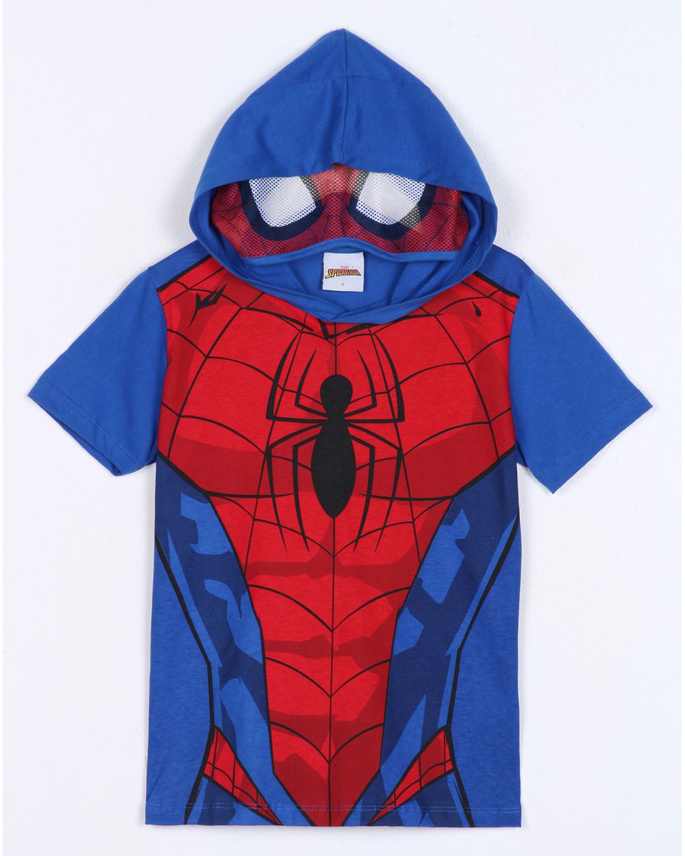 Camiseta Infantil Manga Curta Algodão Homem Aranha Vermelho Tam 2 a 10