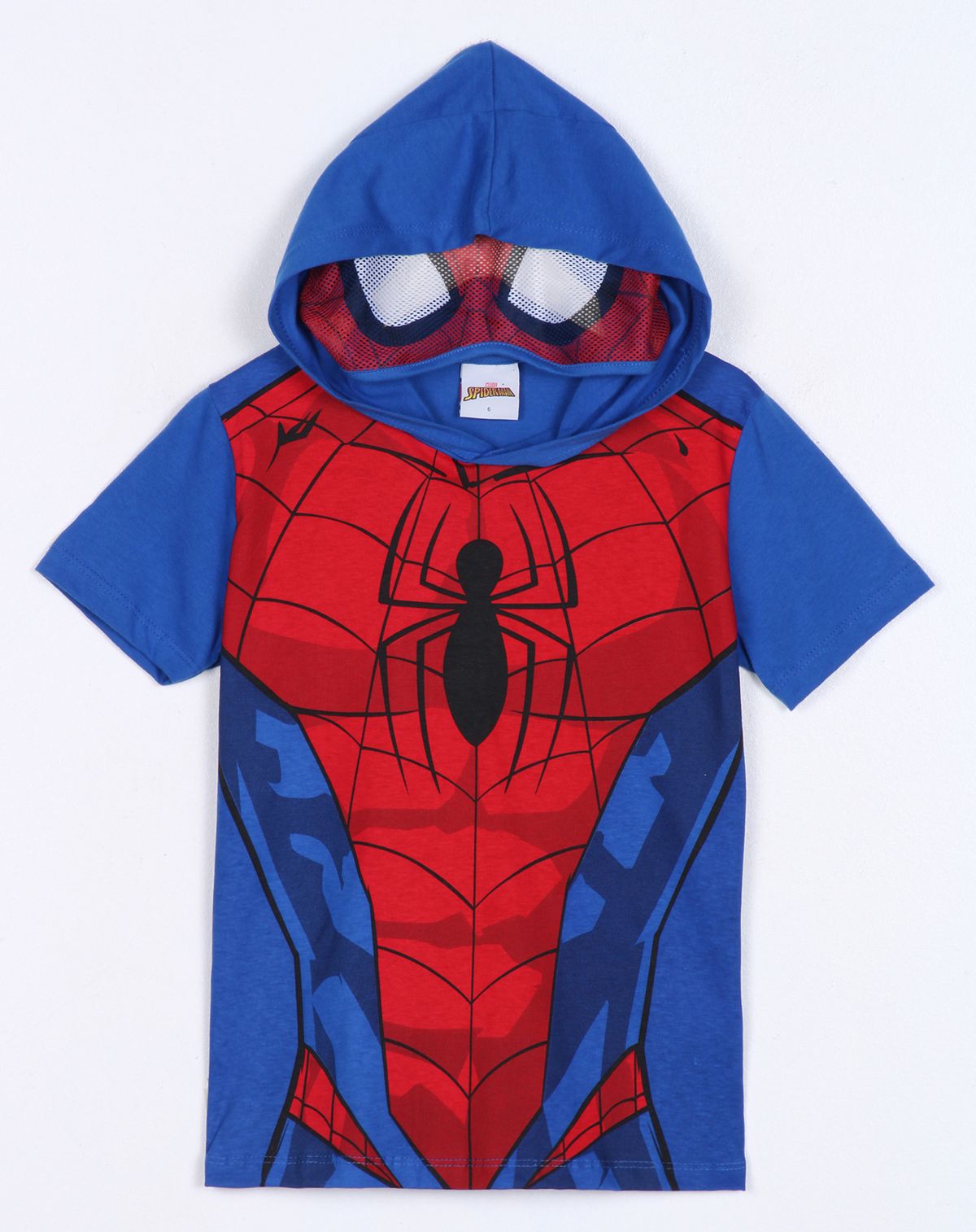 Camiseta Infantil Manga Curta Algodão Homem Aranha Vermelho Tam 2 a 10