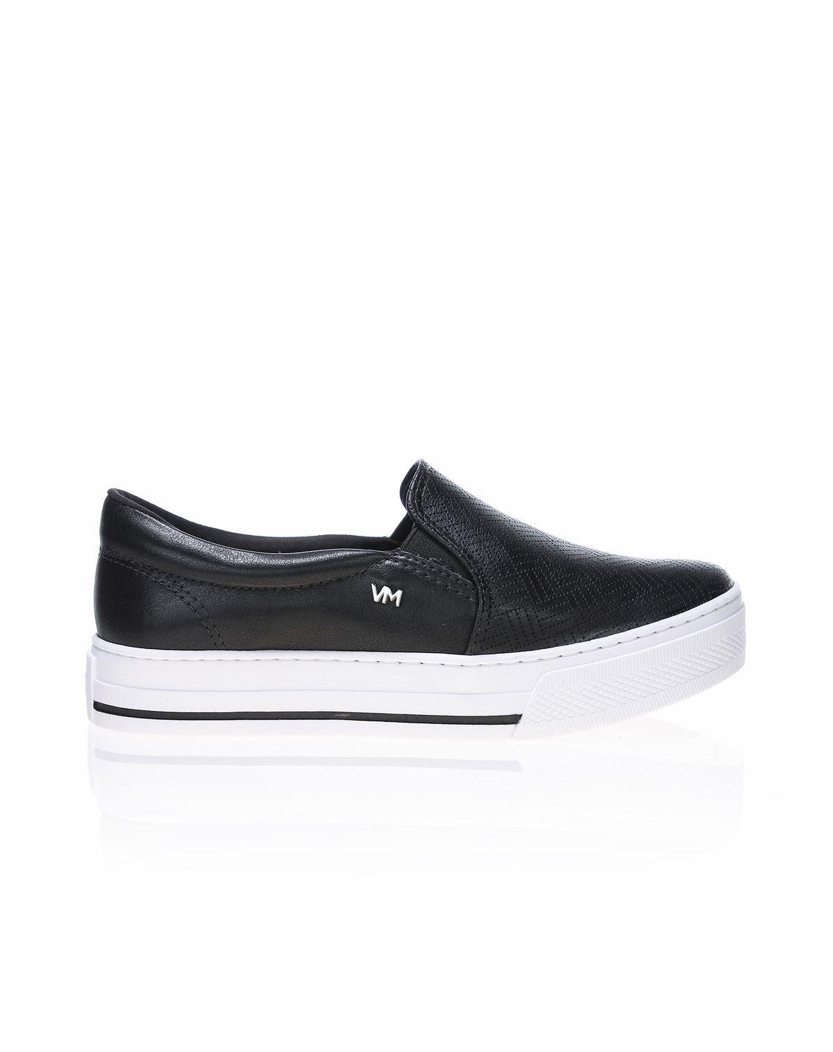 Tênis Slip On Flatform Feminino Via Marte preto/preto - 34