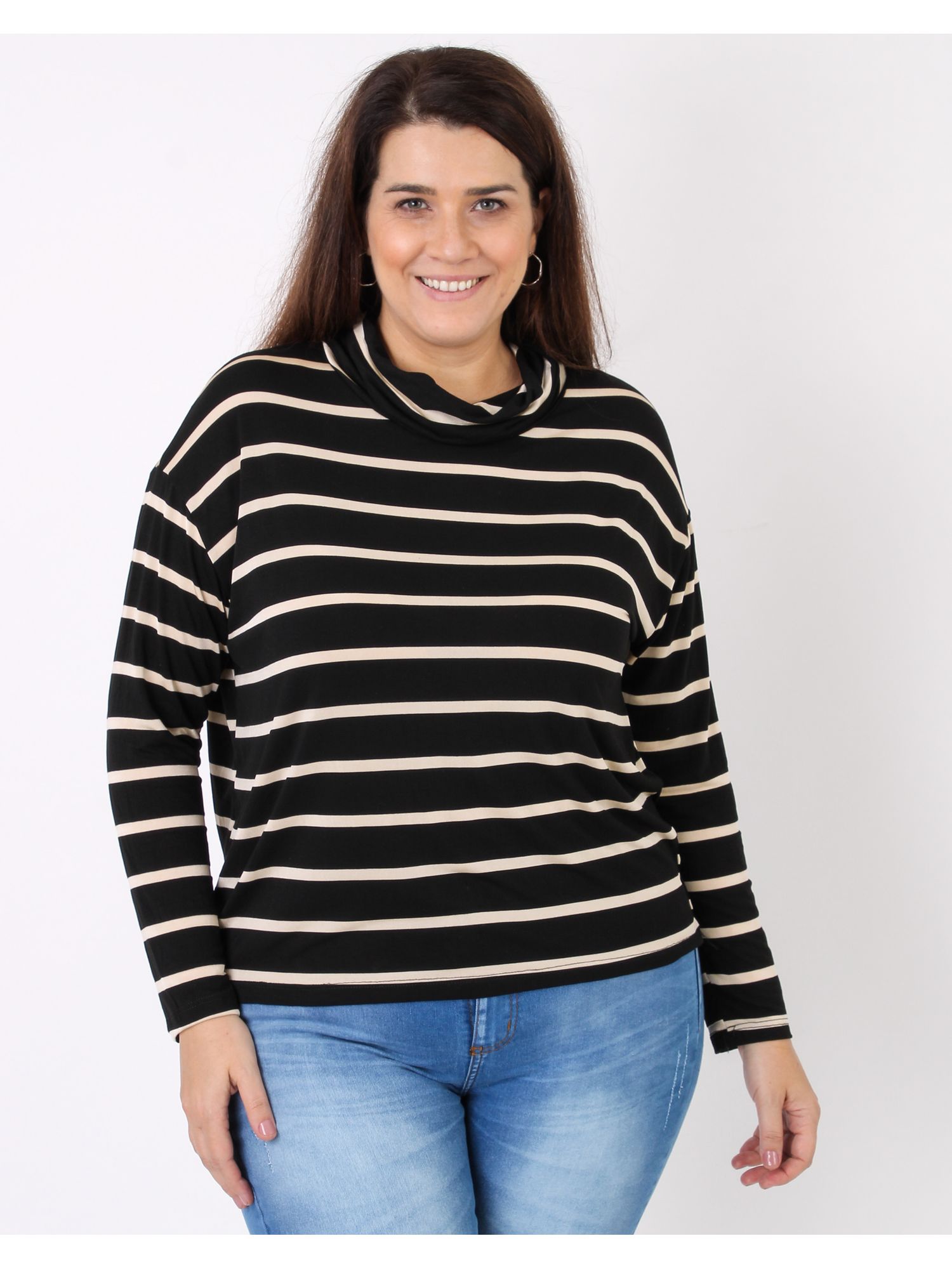 Blusa Manga Longa Plus Size