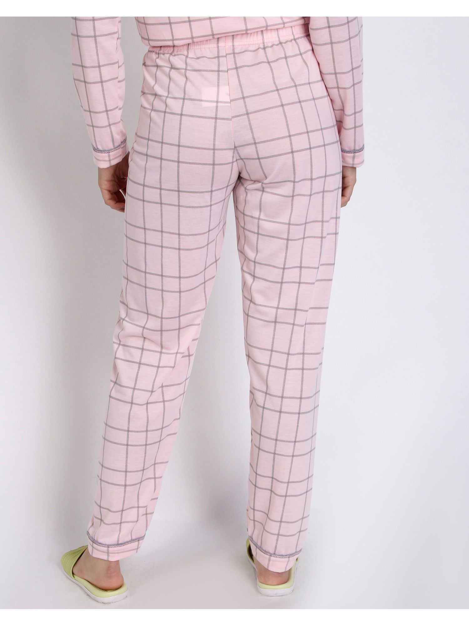 PIJAMA ALFAIATARIA LONGO XADREZ ROSA BEBÊ - Santo Pijama