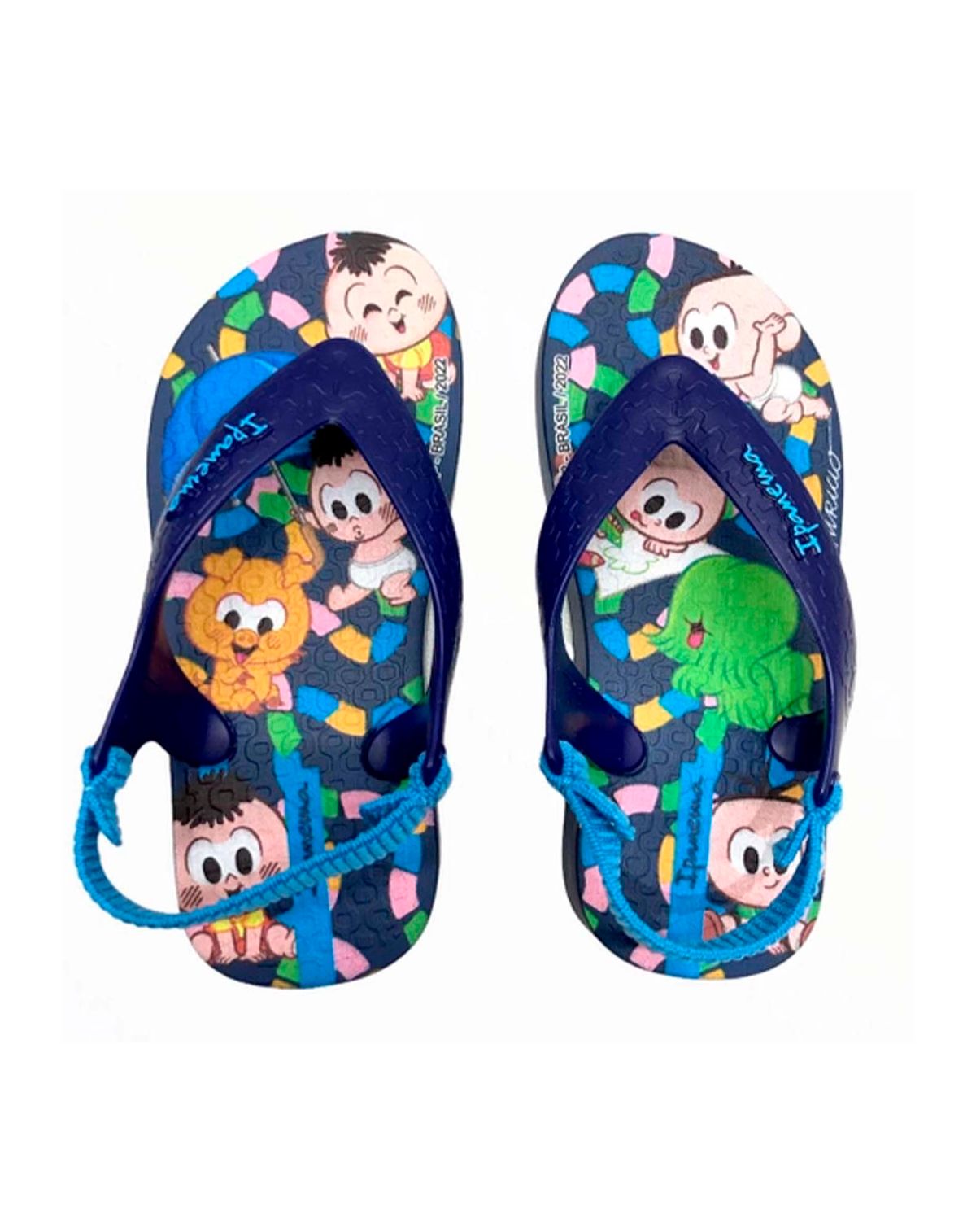 Chinelo Infantil Menino Ipanema Kids Turma Da Mônica azul escuro - 17/8