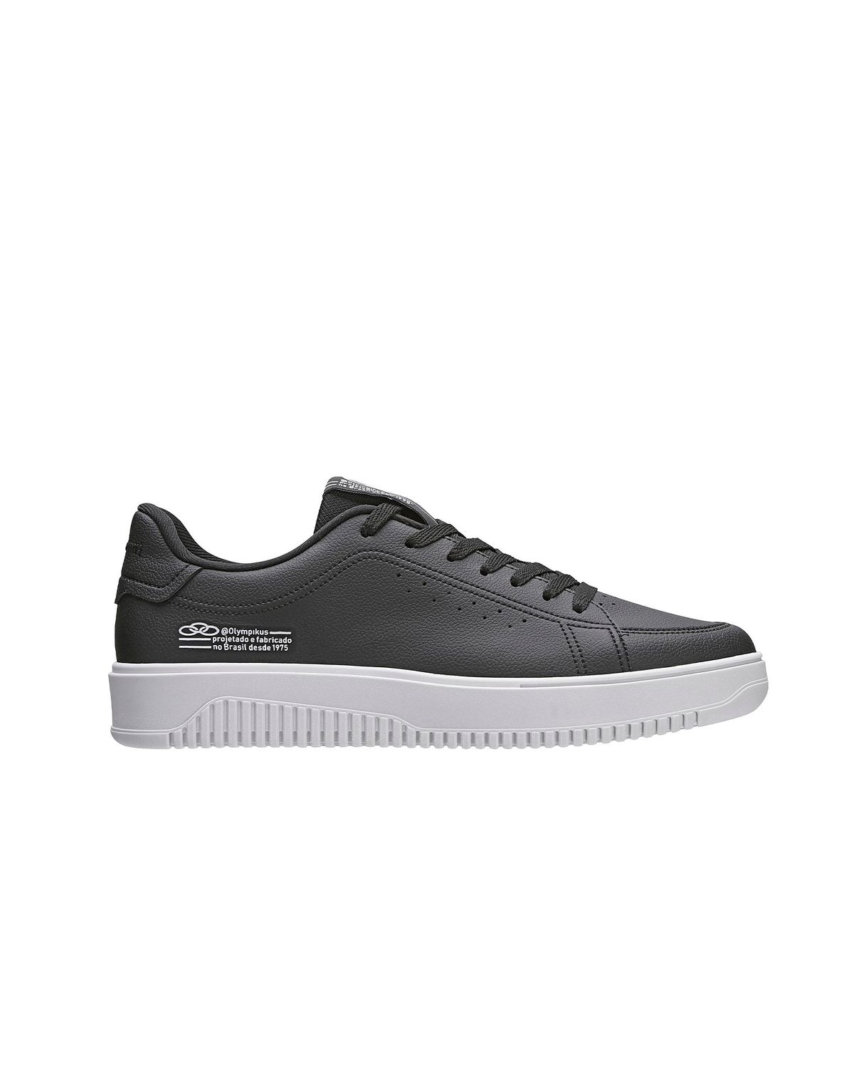 Tenis Casual Masculino Olympikus Eros preto/branco - 37