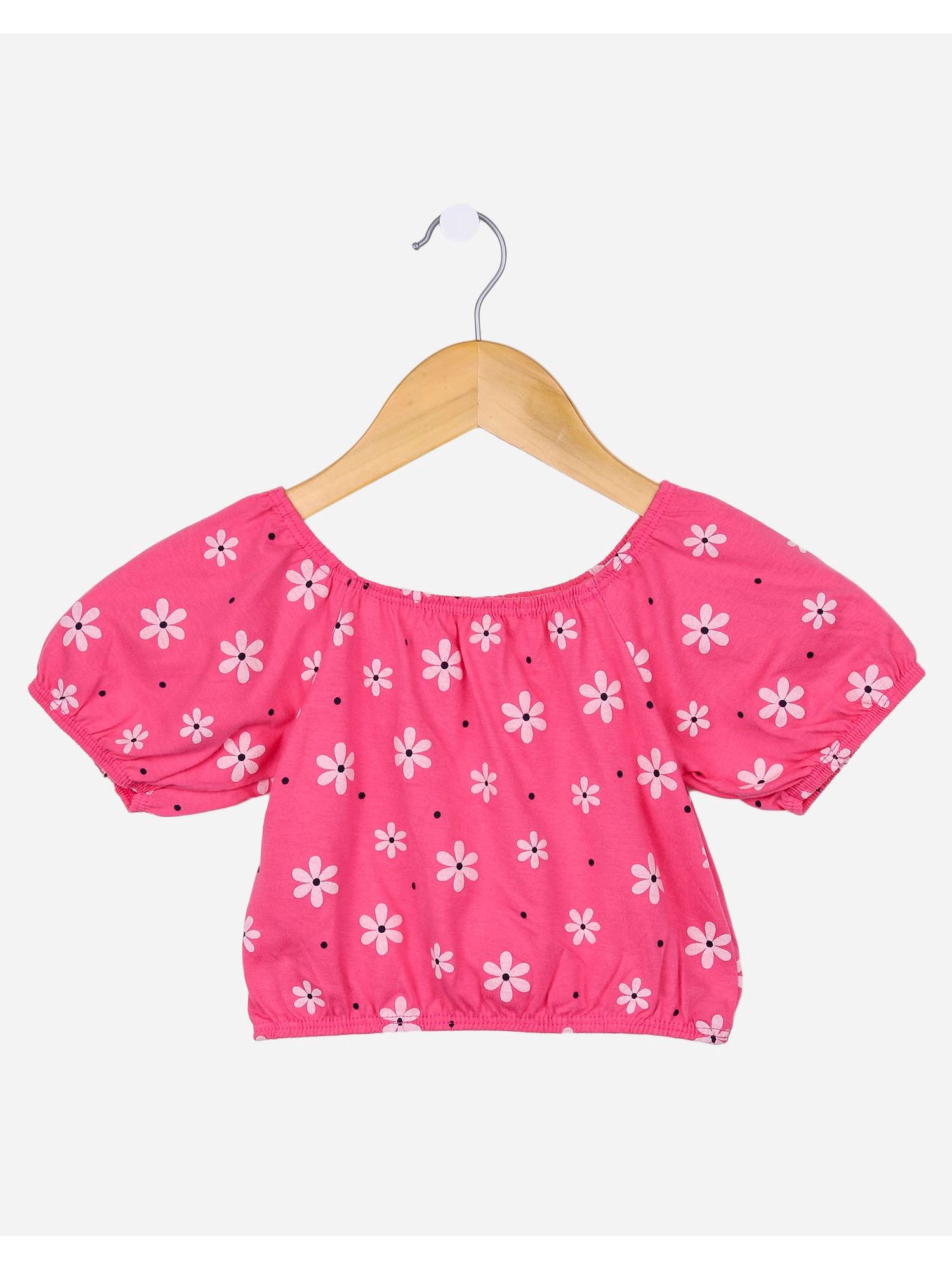 Moda rosa topos camisa vestido padrão de flor saia acessórios