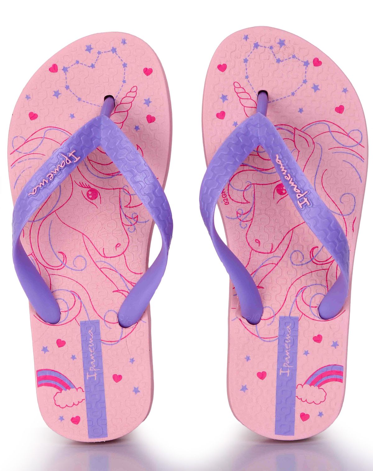 Chinelo Infantil Menina Ipanema Kids Unicórnio rosa/lilas - 23/4