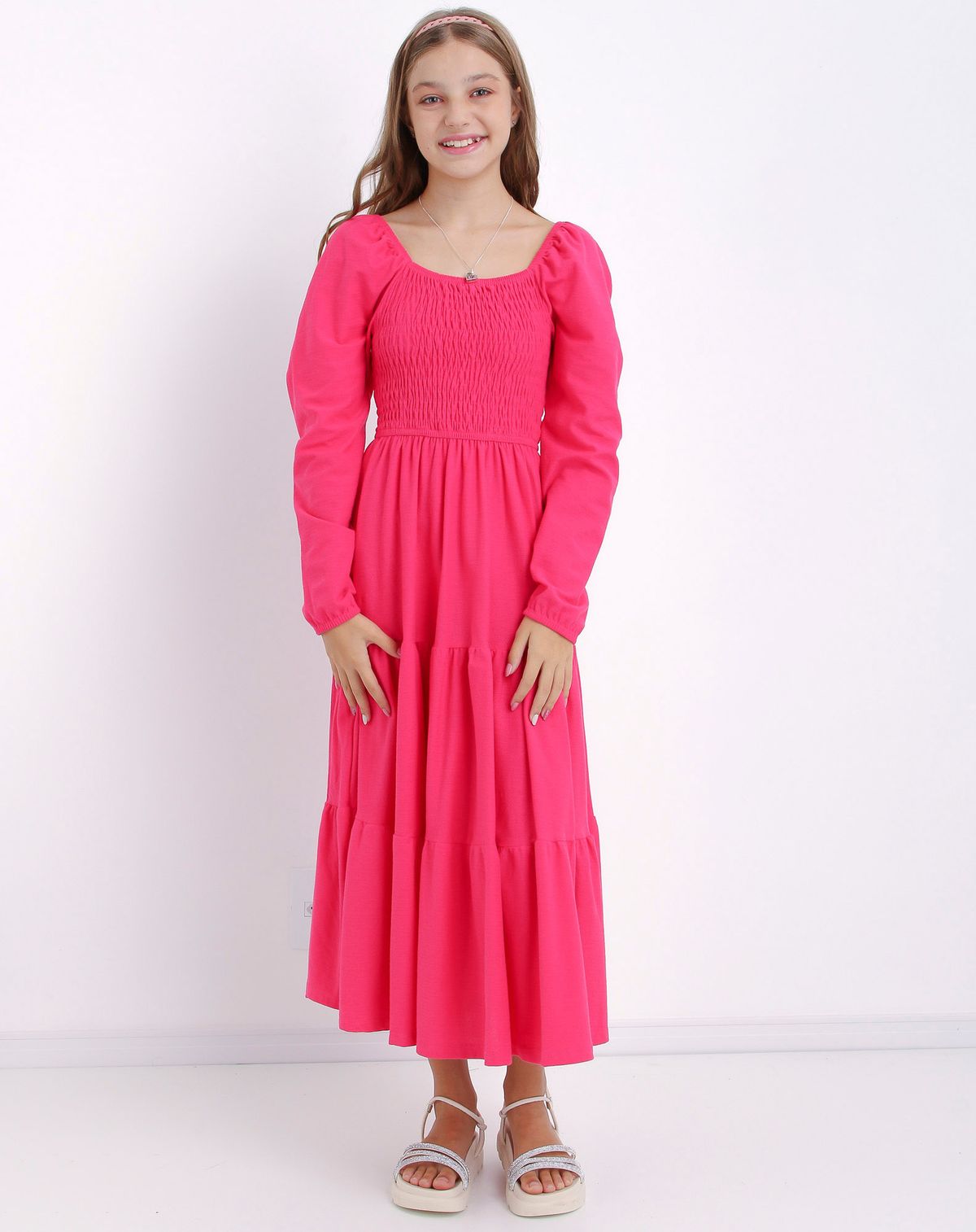 Vestido Três Marias Juvenil Menina pink - 16