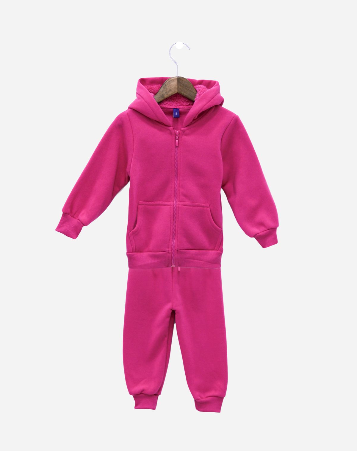 Conjunto Longo Moletom Infantil Menina - Tam. 1 a 3 Anos pink - 2