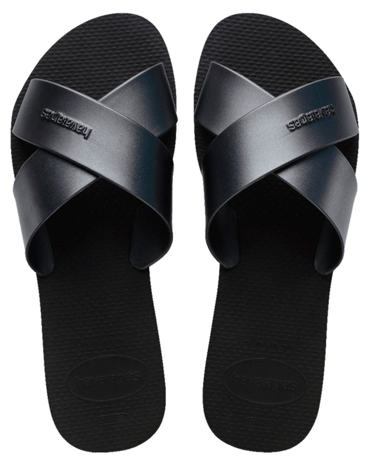 Chinelo Feminino Rasteirinha Havaianas Aqua preto/grafite - 33/4