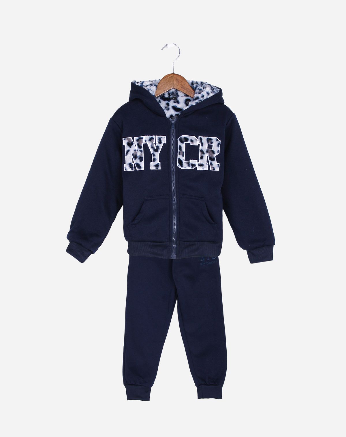 Conjunto Longo Moletom Infantil Menina NYC – Tam. 4 a 10 anos marinho - 8