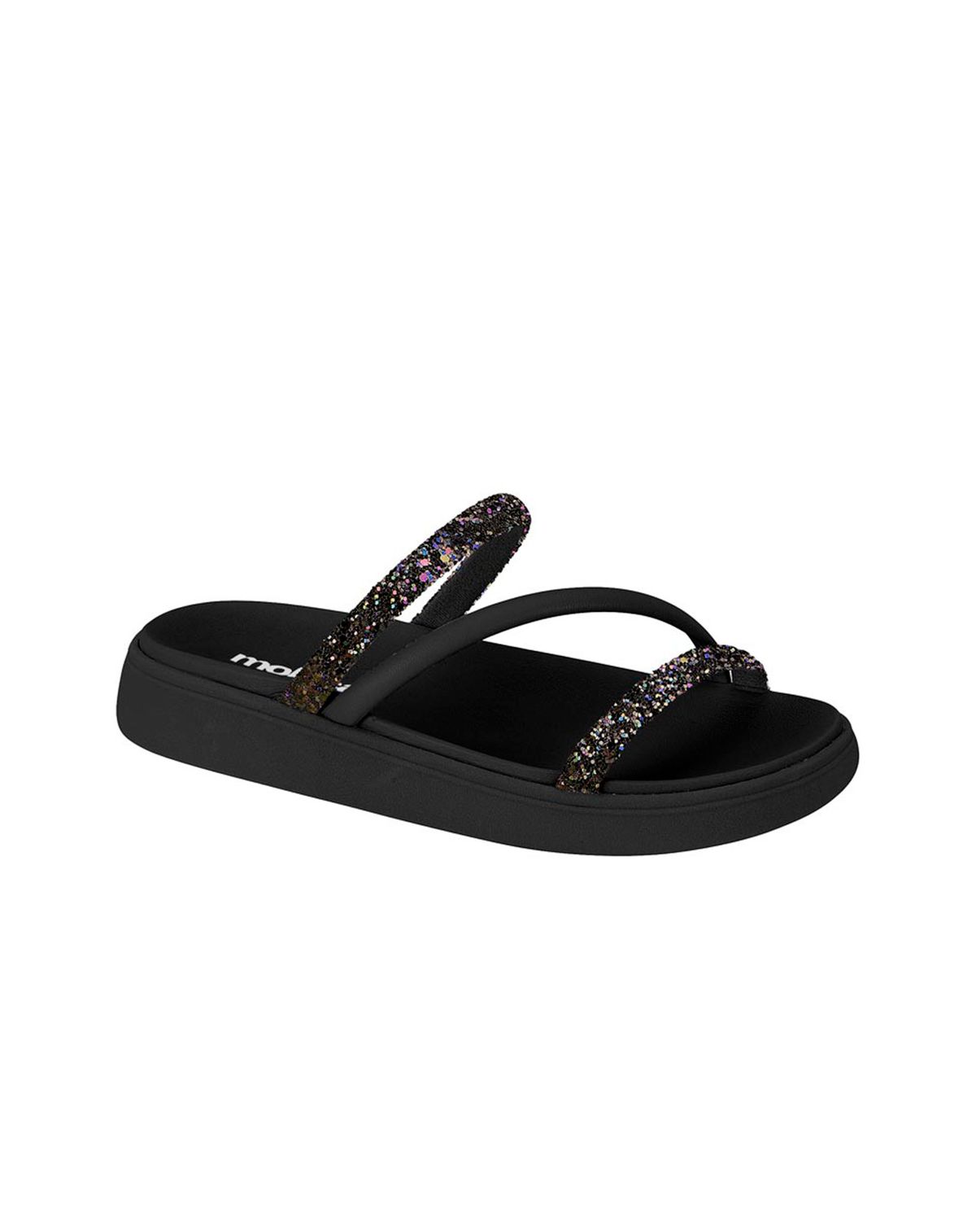 Birken Feminina Flatform Strass Moleca preto - 34