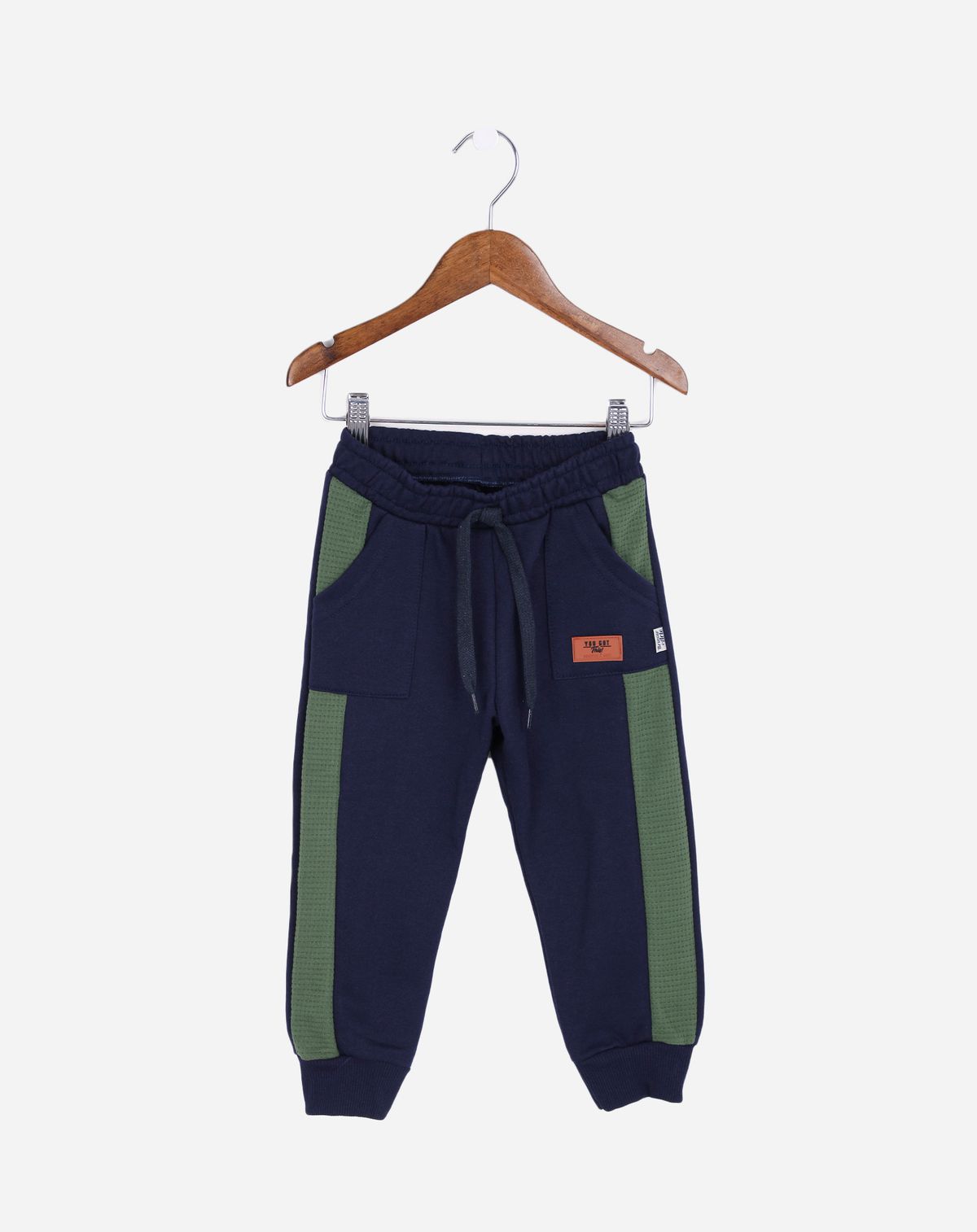 Calça Jogger Infantil Menino Recortes - Tam. 1 a 3 Anos marinho - 1