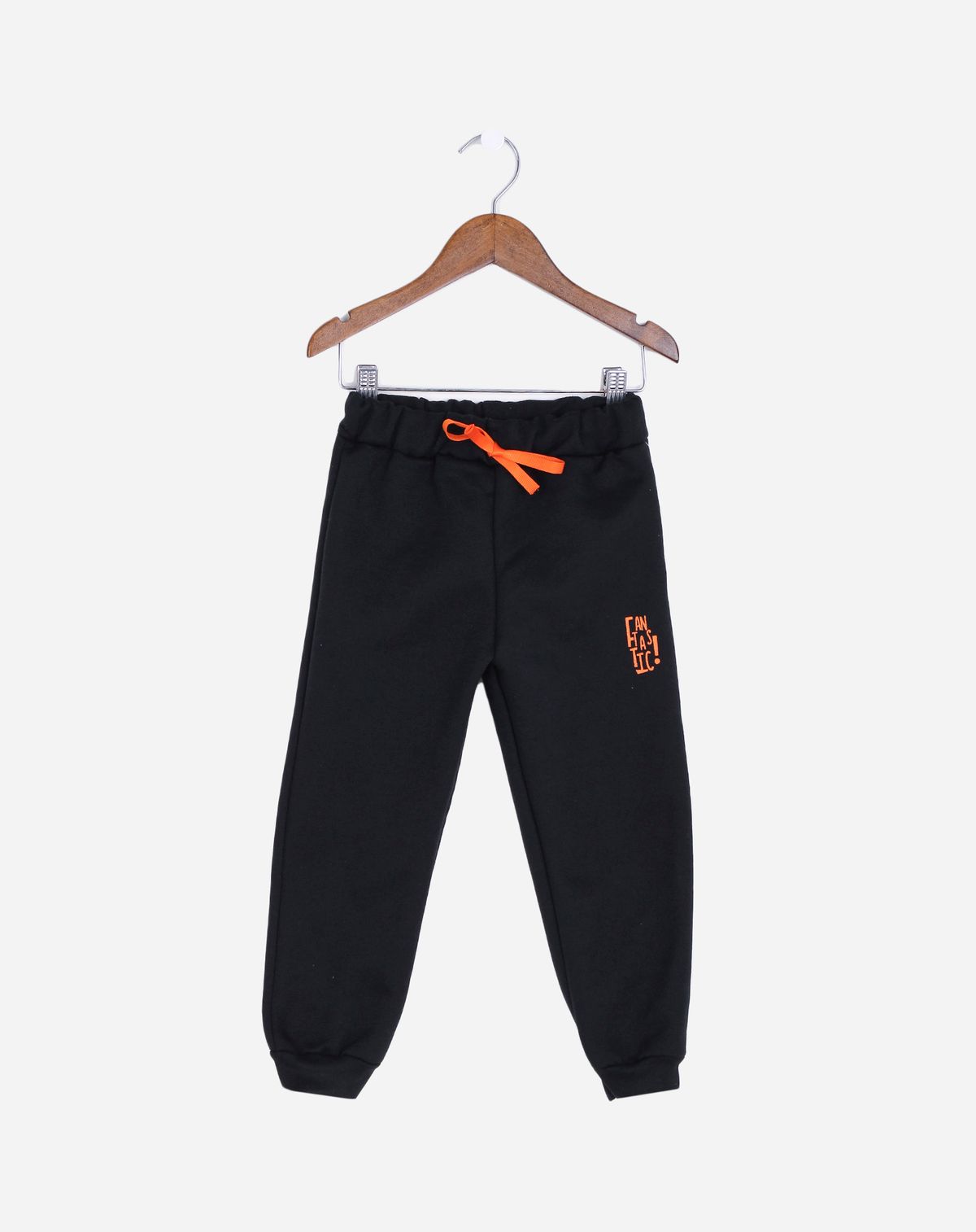 Calça Jogger Moletom Infantil Menino preto - 2