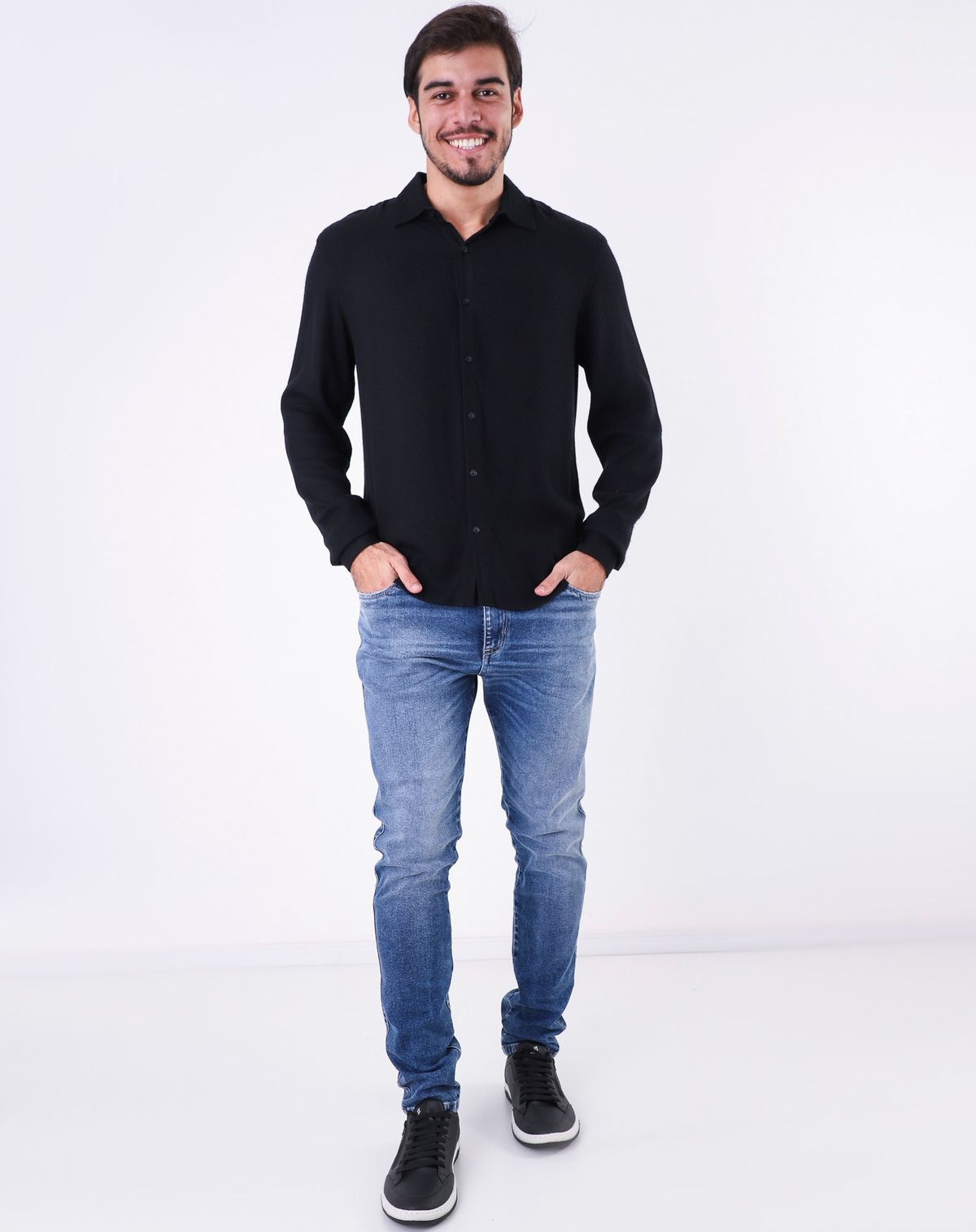 Calça Jeans Reta Masculina jeans - 40