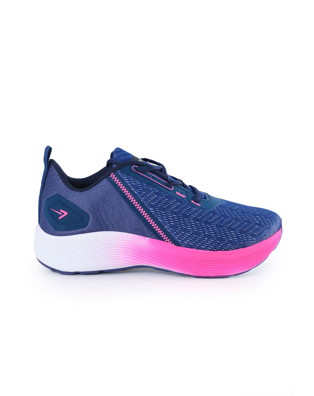 Tênis Esportivo Feminino Elegance Runner marinho/pink - 35