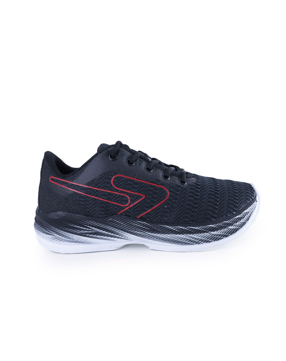 Tênis Esportivo Masculino Elite Runner preto/vermelho - 37