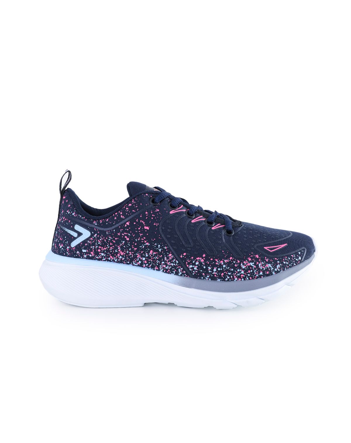 Tenis Esportivo Feminino Estampado marinho/pink - 34