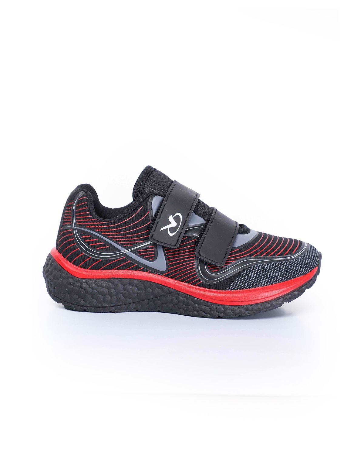 Tênis Jogging Slip On Infantil Menino Recortes Via Vip preto/vermelho - 28