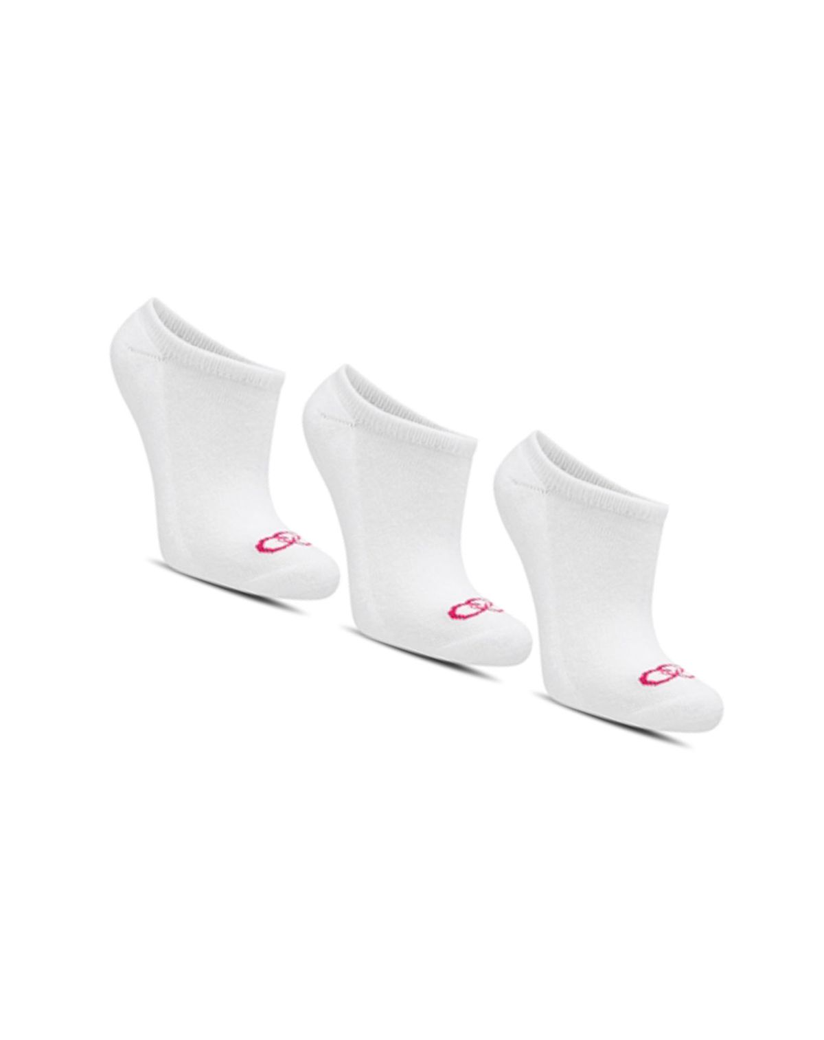 Kit Meia 3 Pares Feminina Invisível Olympikus Tam. 33-38 branco - u