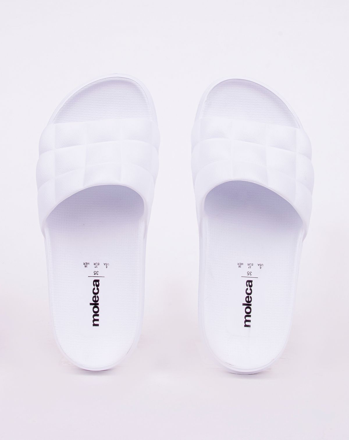 Chinelo Slide Feminino Moleca branco - 39