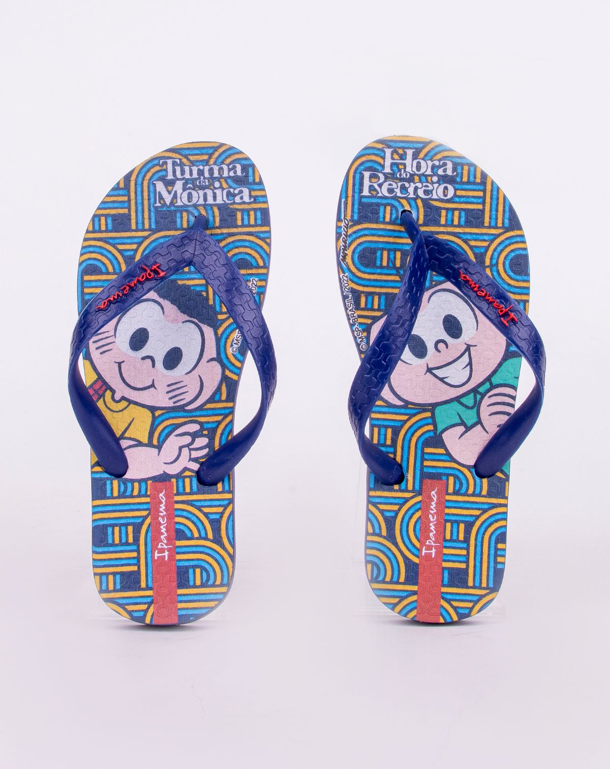 Chinelo Infantil Menino Turma da Mônica Ipanema azul/vermelho - 27/8