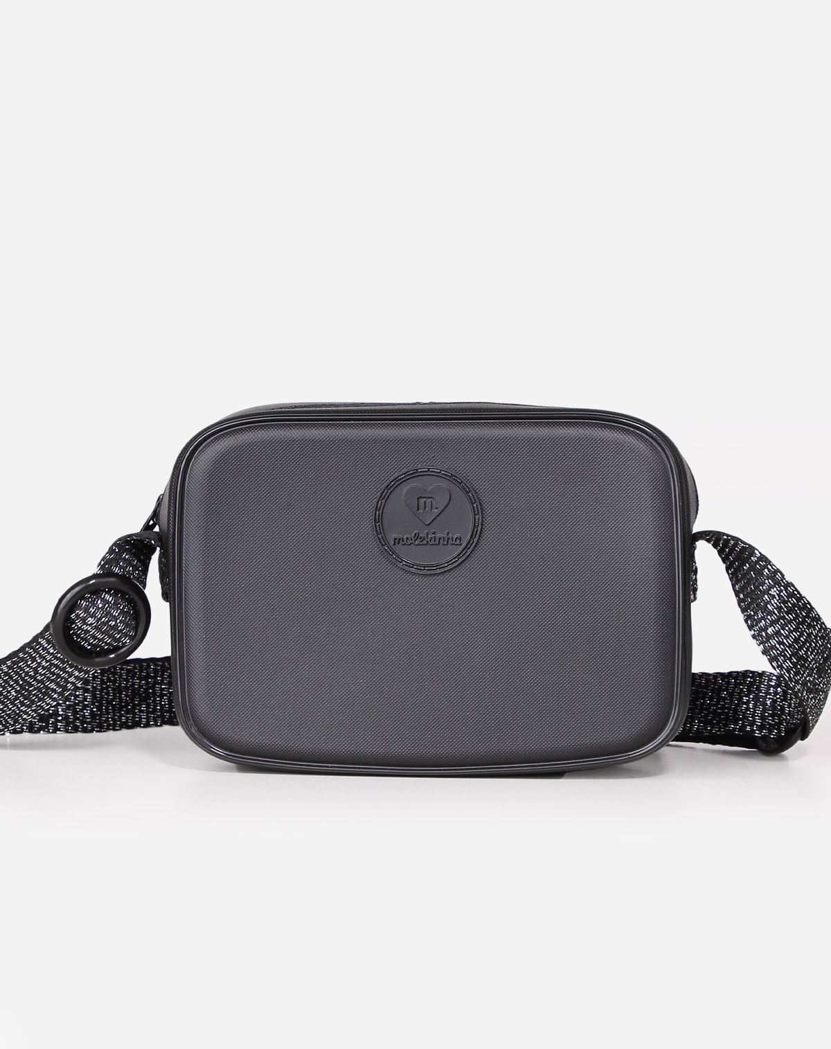 Bolsa Crossbody Retangular Infantil Molekinha preto - u