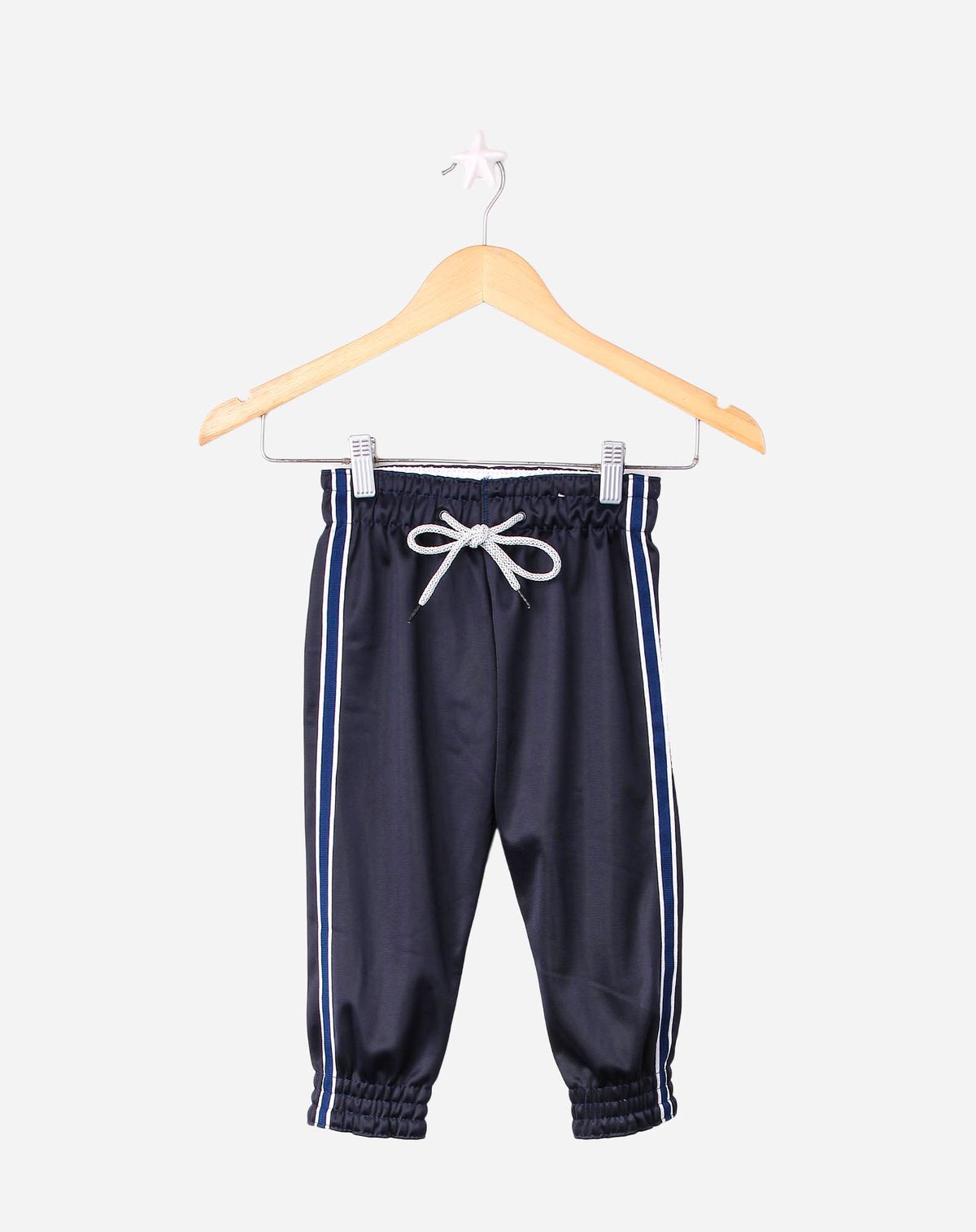 Calça Jogger Infantil Menino Listras - Tam. 1 a 3 anos marinho - 2