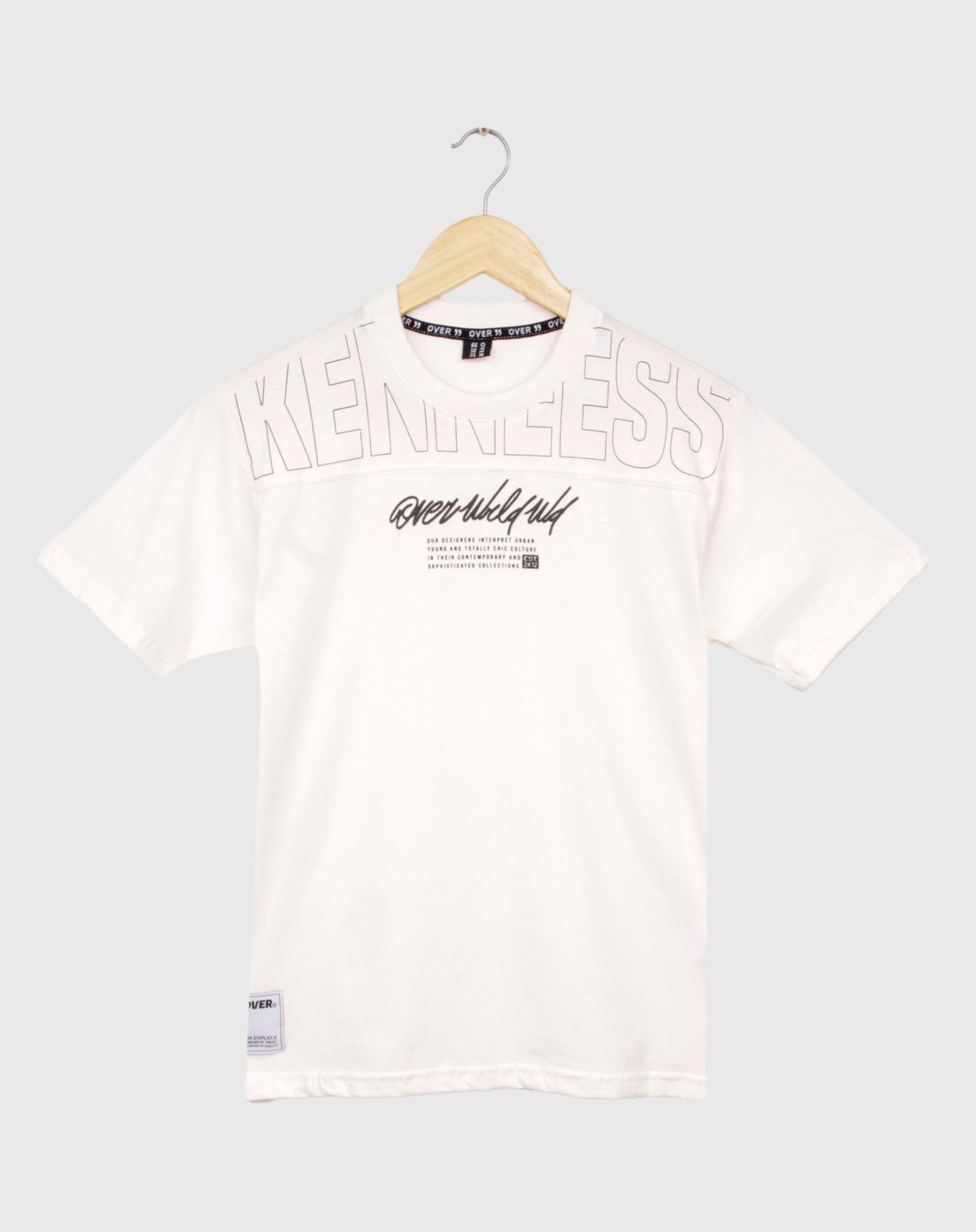 Camiseta Manga Curta Juvenil Menino Street off white - 10