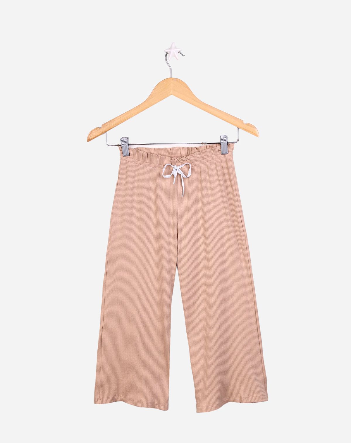 Calça Pantalona Juvenil Menina Amarração bege - 14