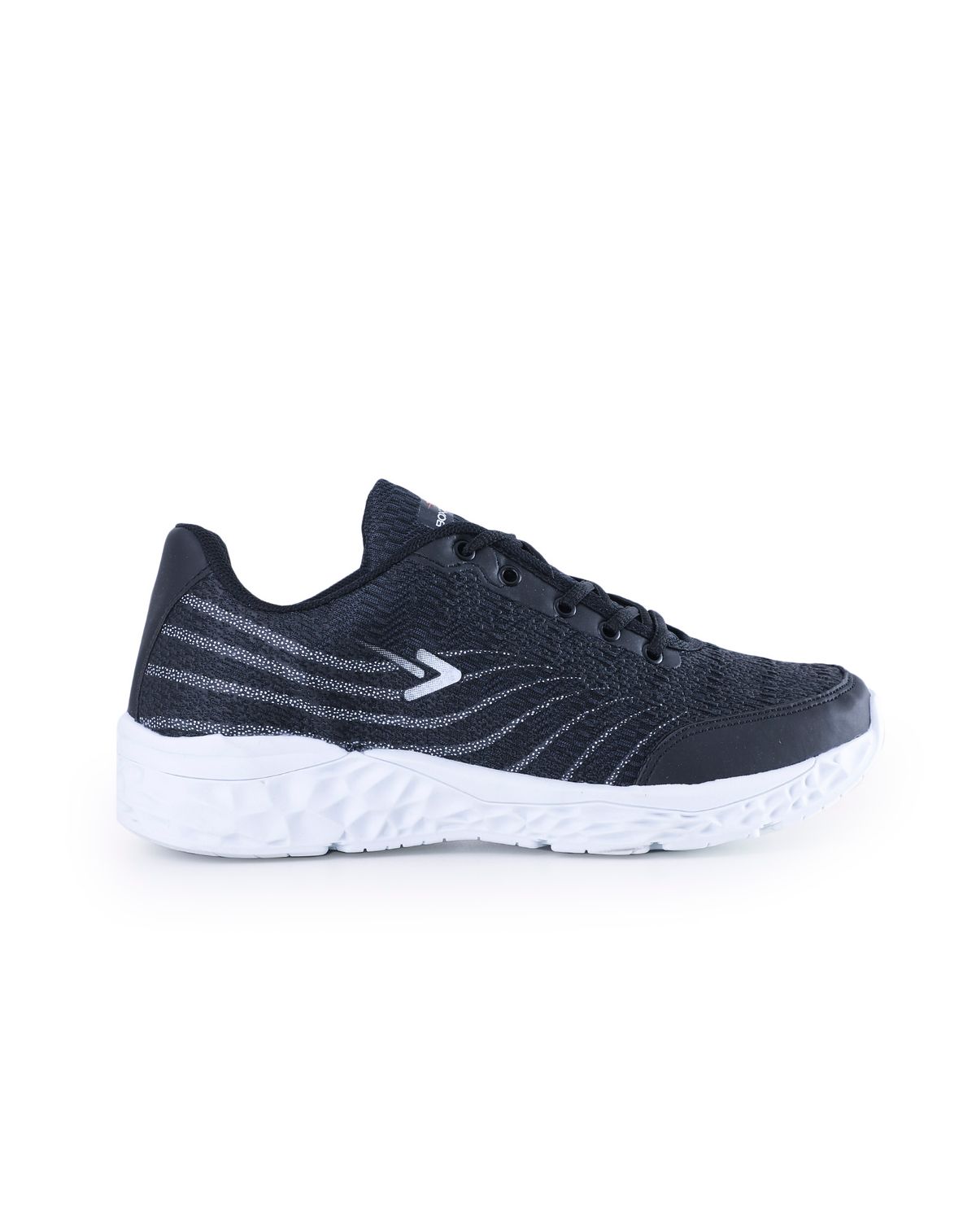 Tênis Esportivo Masculino Elegance Runner preto/branco - 44