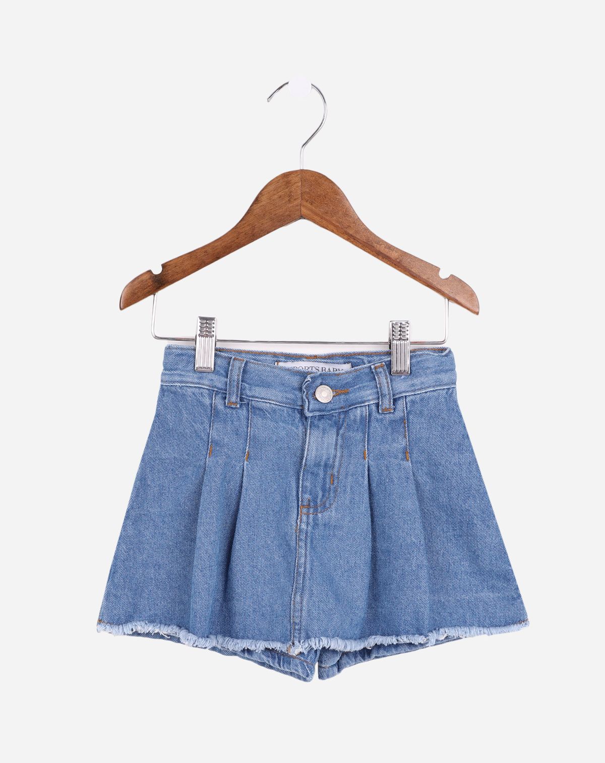 Saia Plissada Infantil Menina - Tam. 4 a 8 Anos jeans - 4