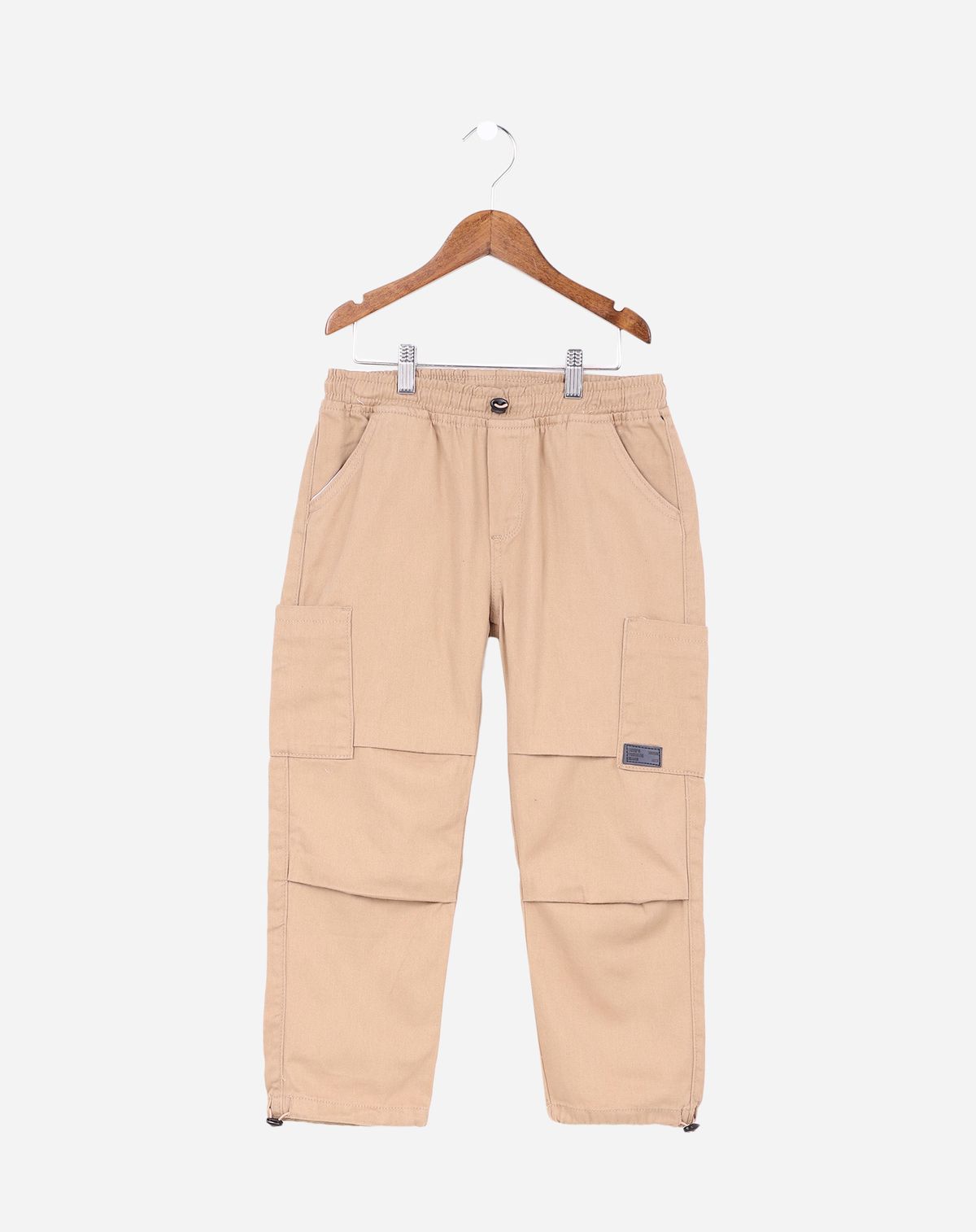 Calça Sarja Infantil Menino Cargo - Tam. 4 A 8 Anos bege - 4