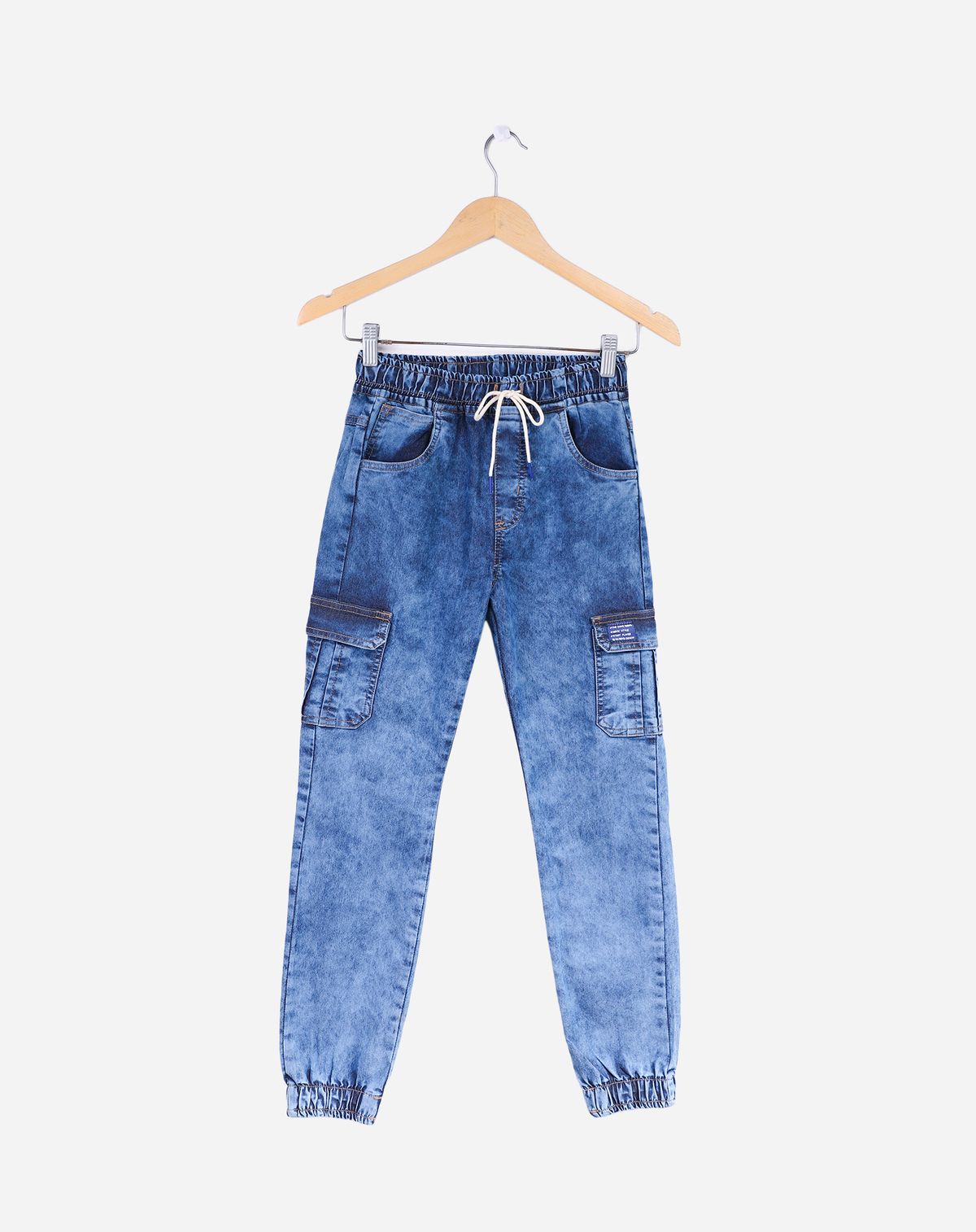 Calça Juvenil Menino Jeans Jogger jeans - 10