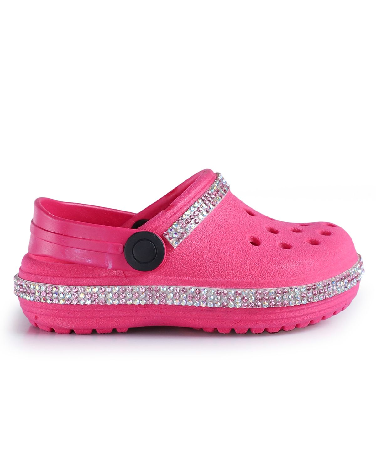 Babuche Infantil Menina Detalhes Strass pink - 19/0