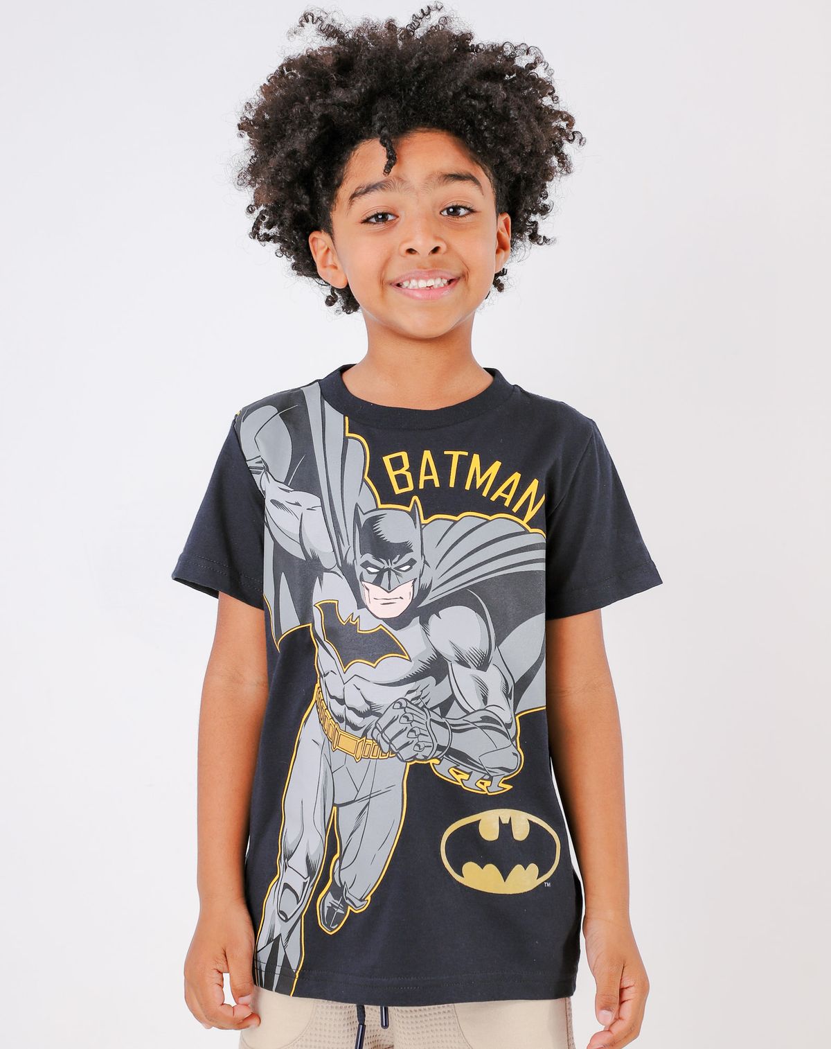 Camiseta Infantil Menino Estampa Batman - Tam. 4 a 10 Anos (2) preto - 4