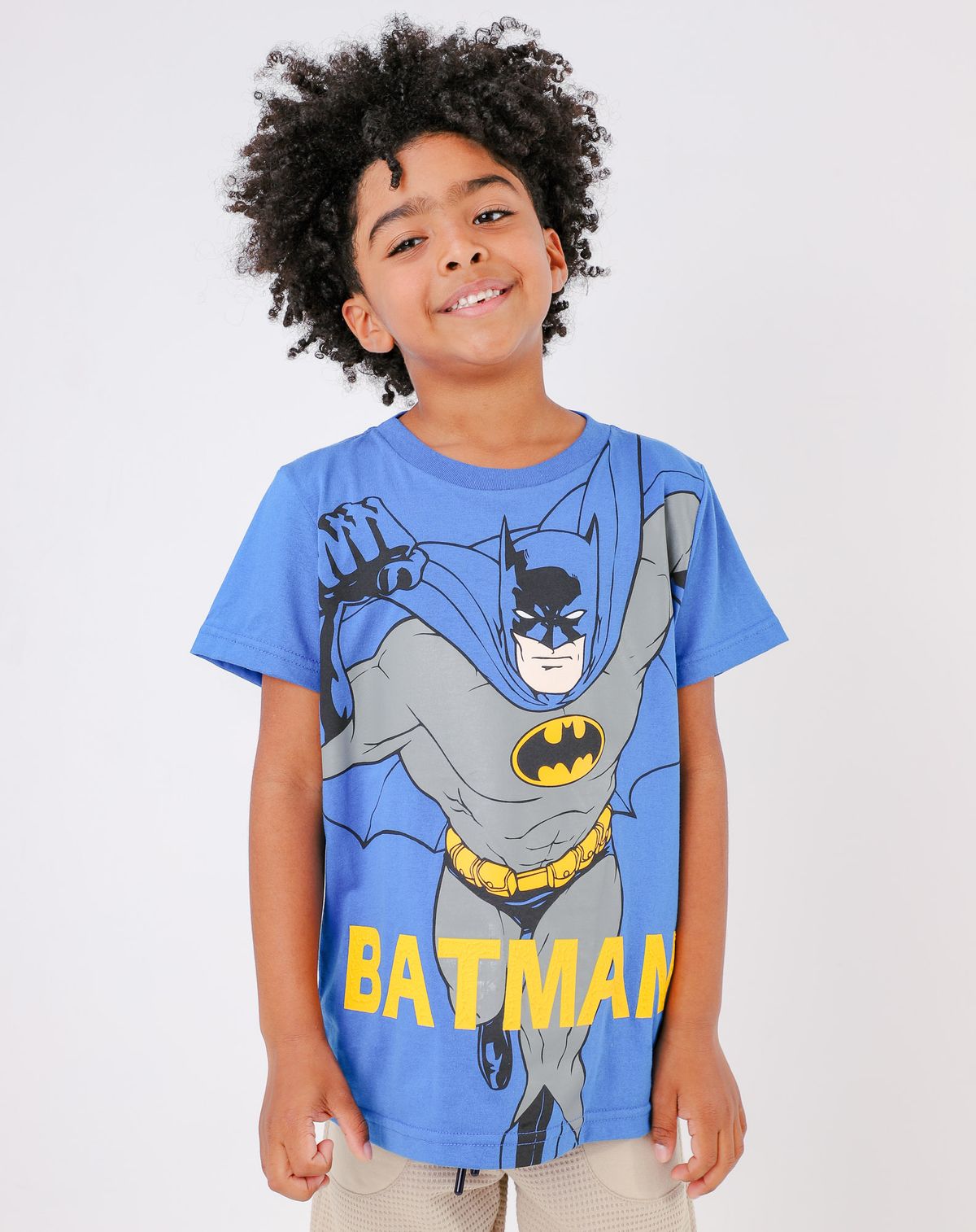 Camiseta Infantil Menino Estampa Batman - Tam. 4 a 10 Anos royal - 4