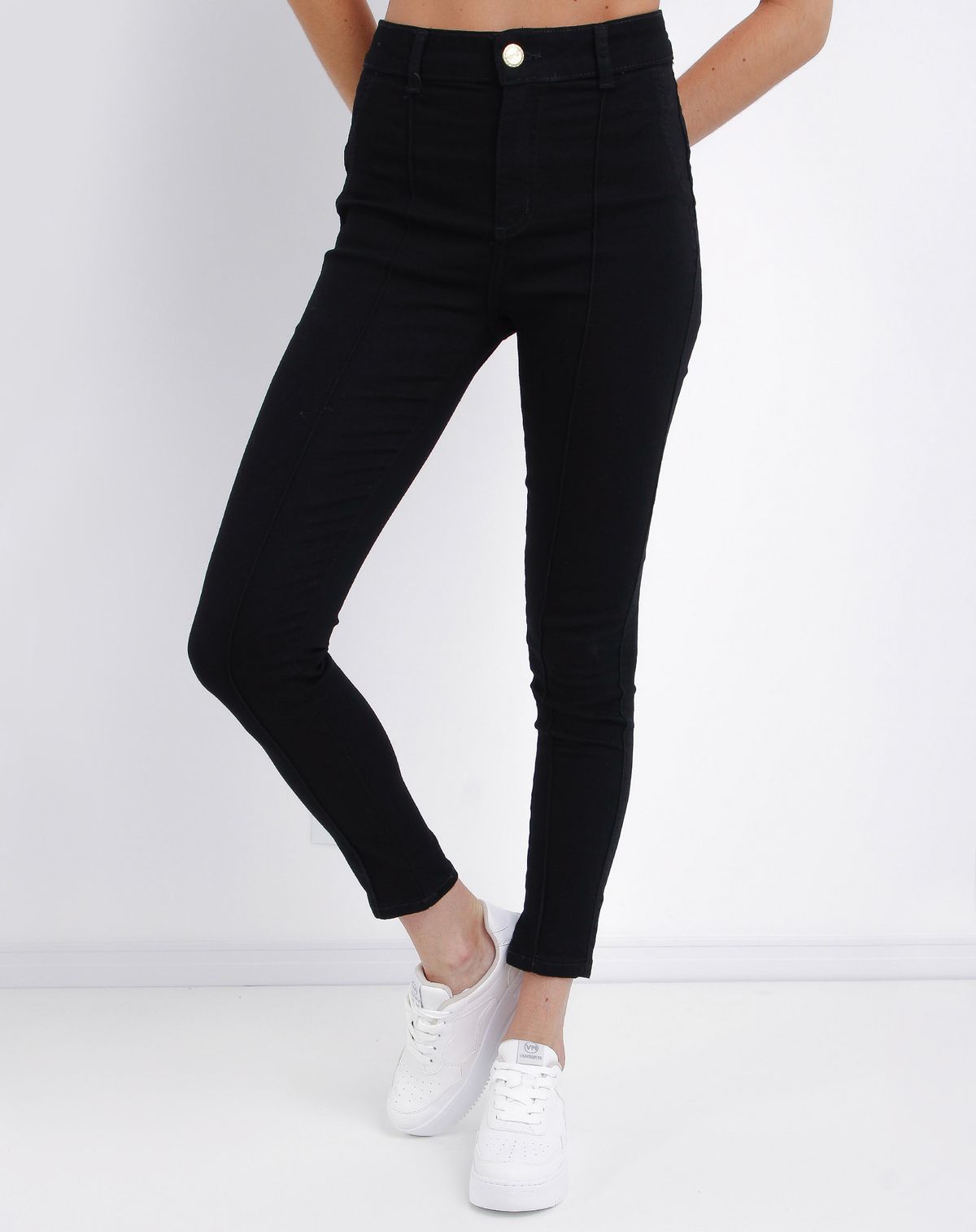 Calça Sarja Skinny Feminina Preta preto - 38