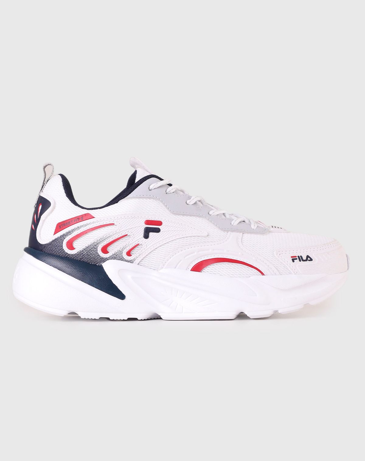 Tênis Masculino Fila Street Fit 2 branco/vermelho - 38