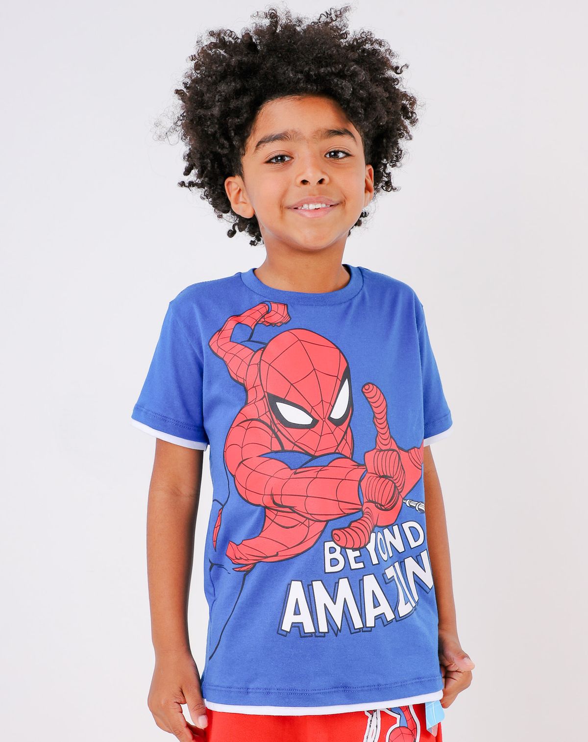 Camiseta Infantil Menino Manga Curta Homem Aranha - Tam. 4 A 8 Anos (2) royal - 6