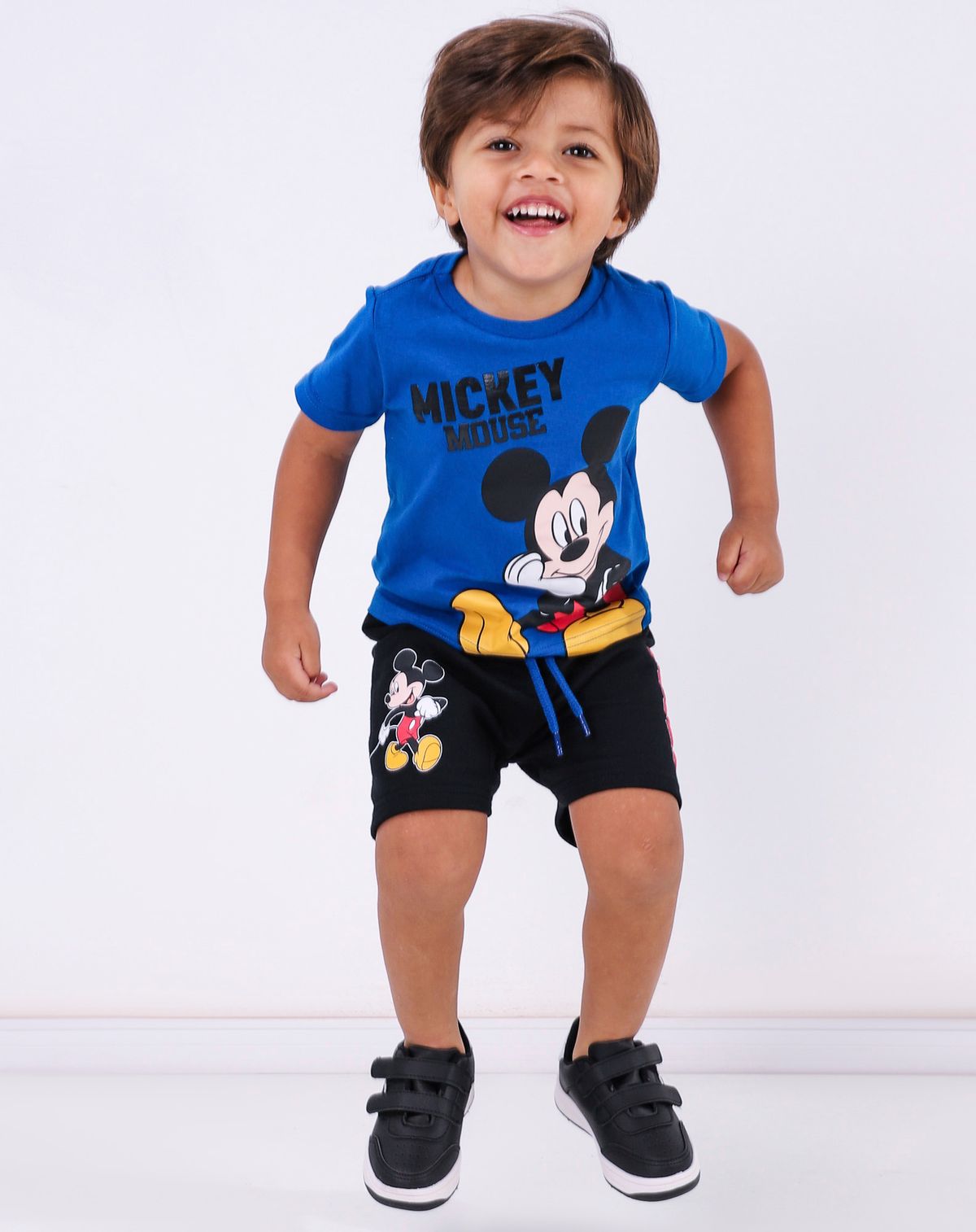 Conjunto Curto Infantil Menino Estampa Mickey Mouse royal - 2