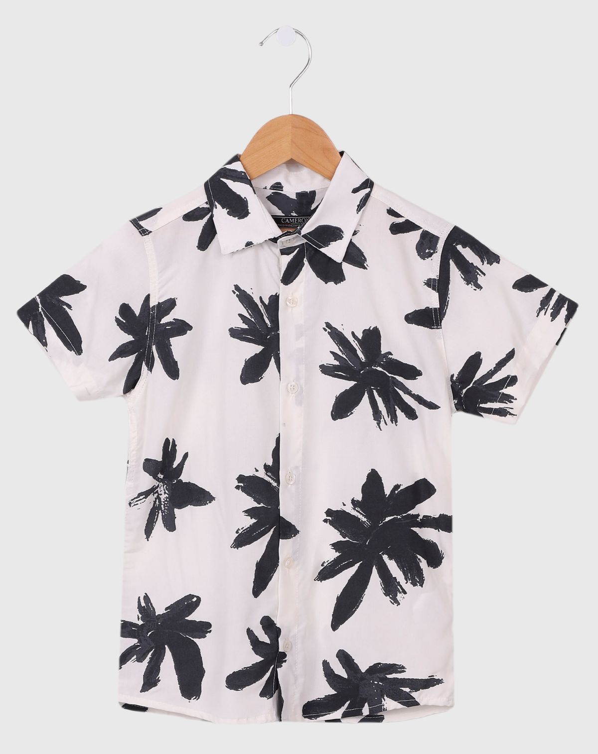 Camisa Juvenil Menino Estampa De Coqueiros off white - 10