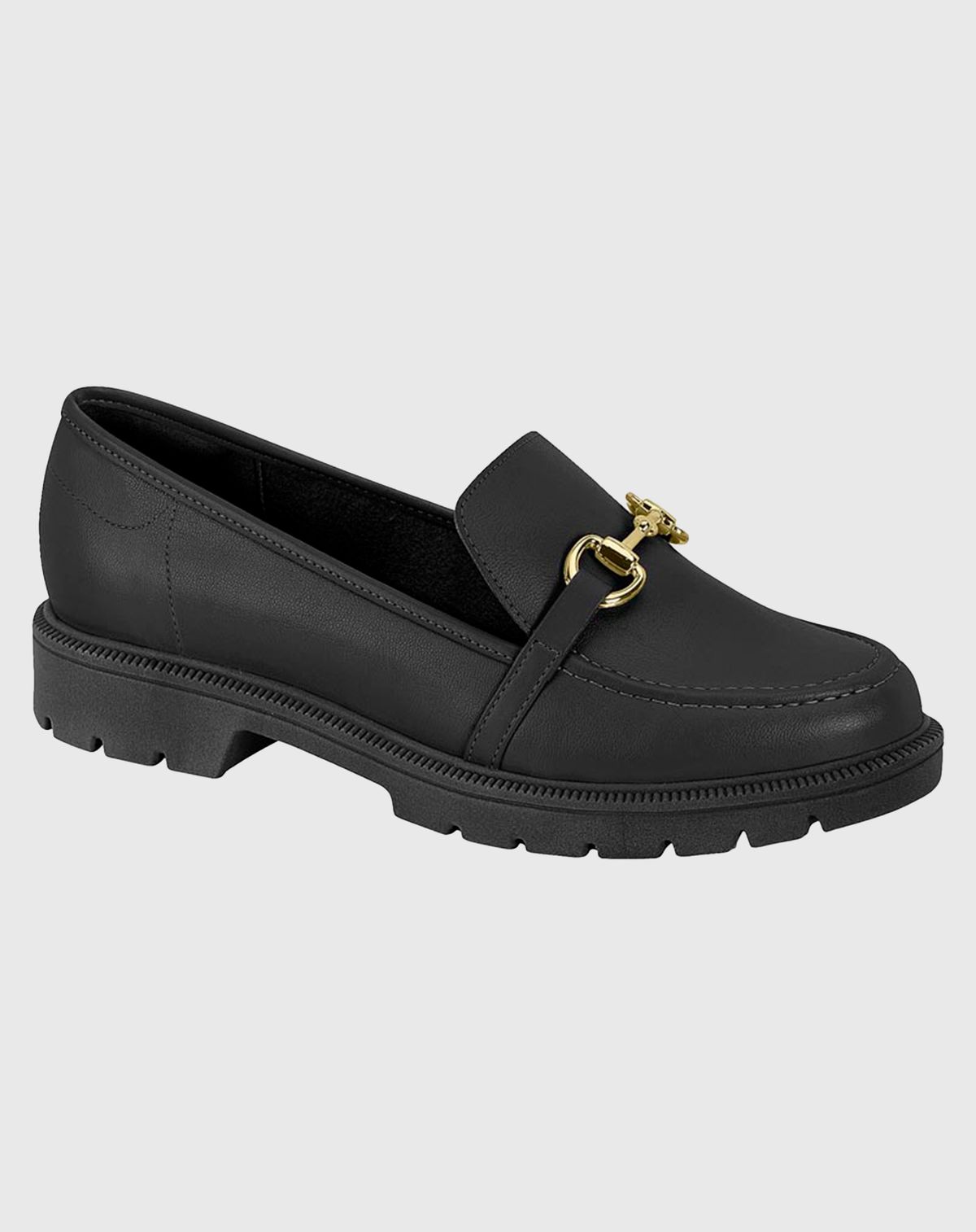 Mocassim Loafer Feminino Tratorado Fivela Beira Rio preto - 37