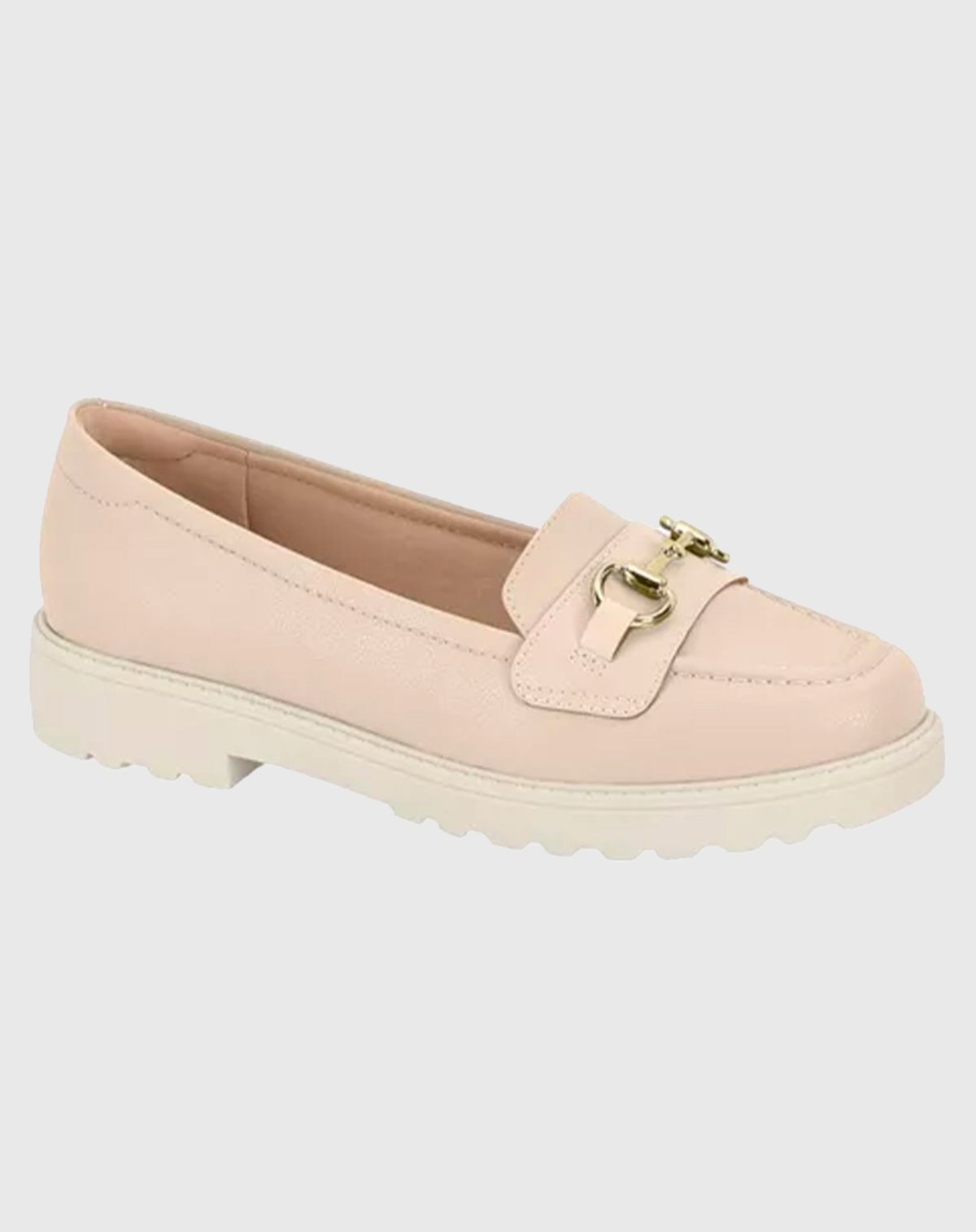 Mocassim Modare Feminino Loafer Tratorado creme - 34