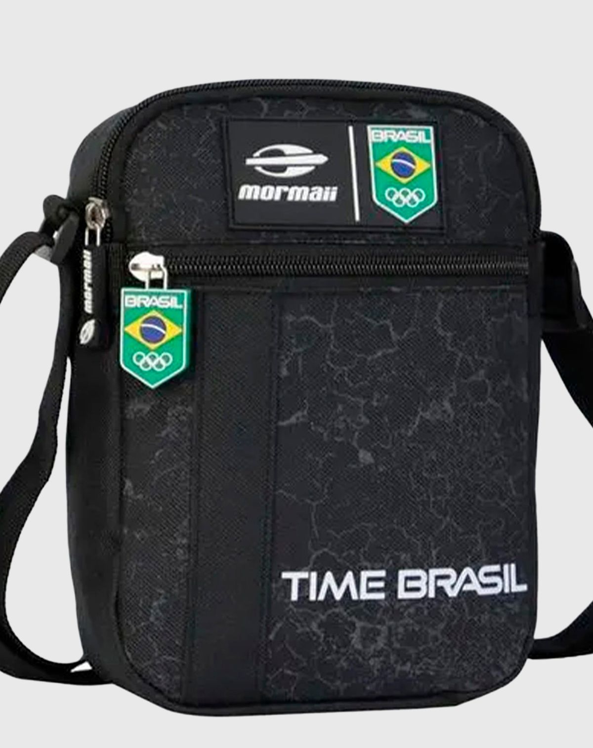 Bolsa Shoulder Bag Mormaii Time Olímpico Brasil preto - u