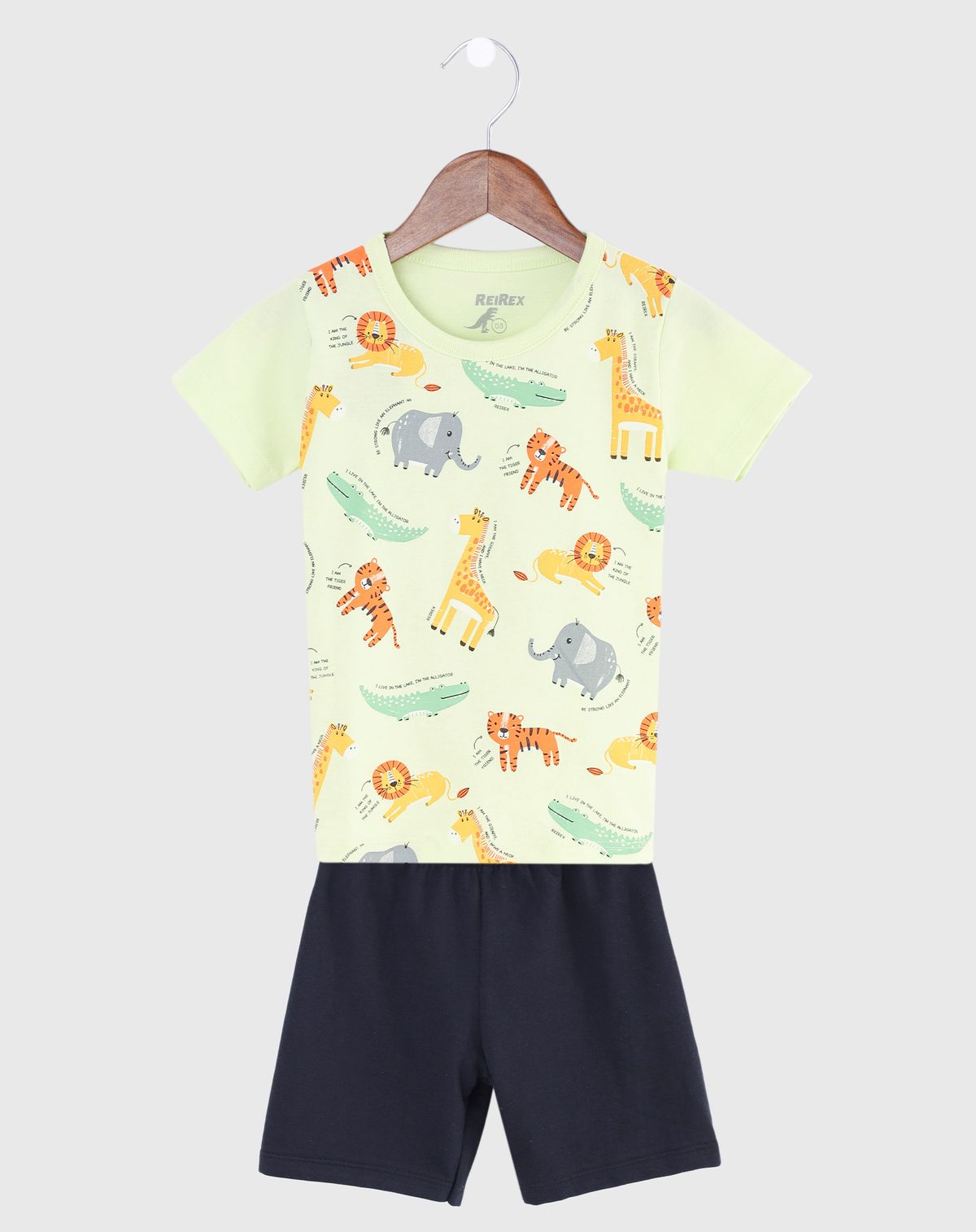 Conjunto Curto Infantil Menino Safari - Tam. 1 a 3 Anos (5) verde - 2