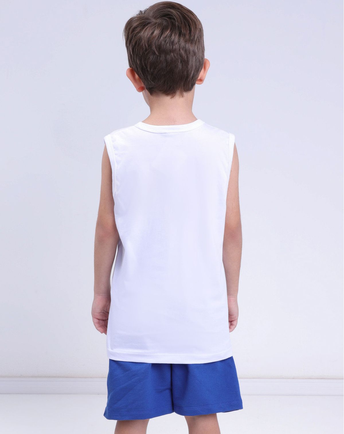 Conjunto Infantil Menino Estampa Tropical - Tam. 4 a 8 Anos branco - 6